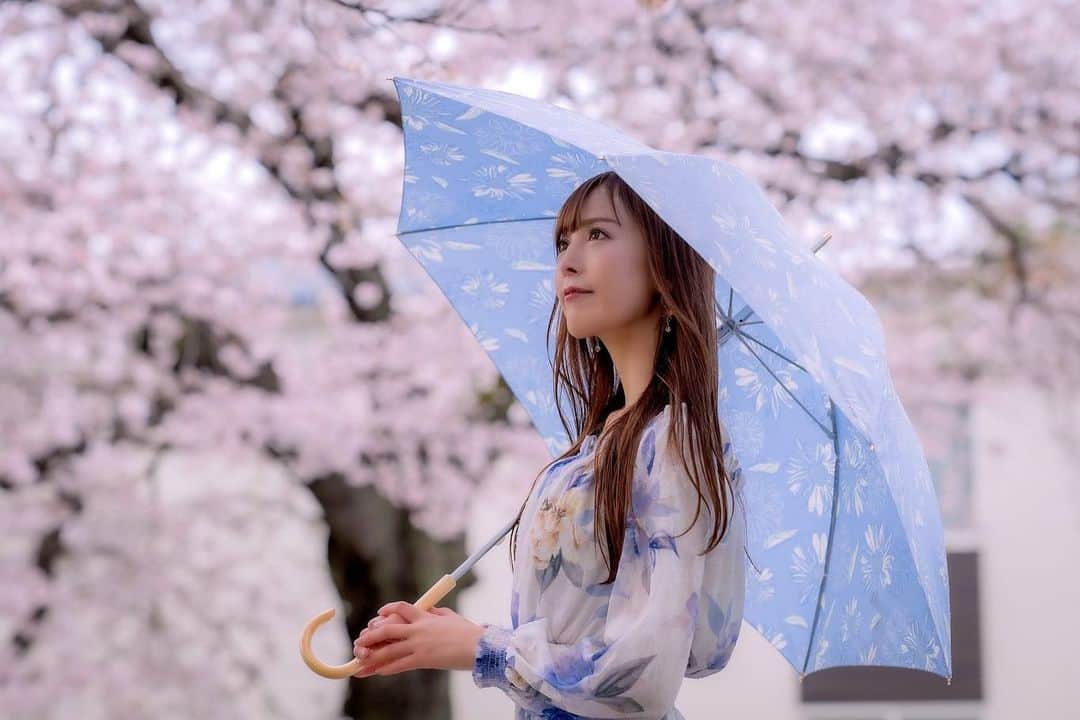 葵井えりかさんのインスタグラム写真 - (葵井えりかInstagram)「☔️☔️🌸🌸 負けず嫌いだし逆境にも負けないメンタルは強いんだけど、雨だけはダメ😔☔️  #portrait #🌸」4月7日 16時33分 - aoi.erika0205