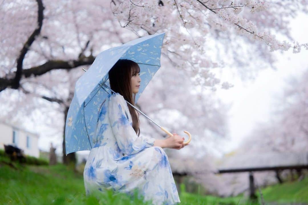 葵井えりかのインスタグラム：「☔️☔️🌸🌸 負けず嫌いだし逆境にも負けないメンタルは強いんだけど、雨だけはダメ😔☔️  #portrait #🌸」