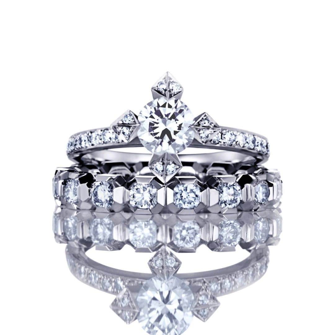 のインスタグラム：「ADAMAS & MAIA | COREJEWELS®︎ #corejewels #corejewelsmaia #corejewelsadamas #bridal #jewelry #ring #diamond #blackdiamond #art #bridalring」