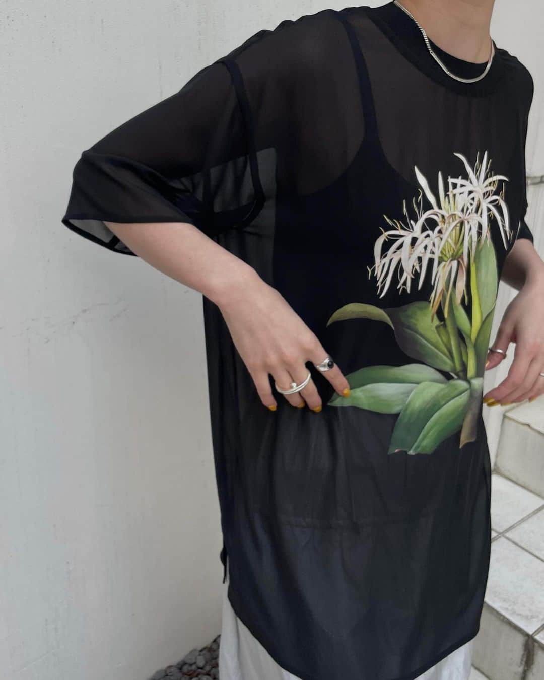 AMERI 2PIECES FLOWER LAYERED DRESS ロングワンピース | filmekimi
