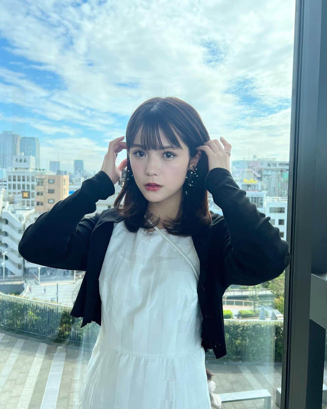 村山優香のインスタグラム：「朝早いの弱いけど、 強いふりするの得意です😏 今日もお疲れ様でしたん」