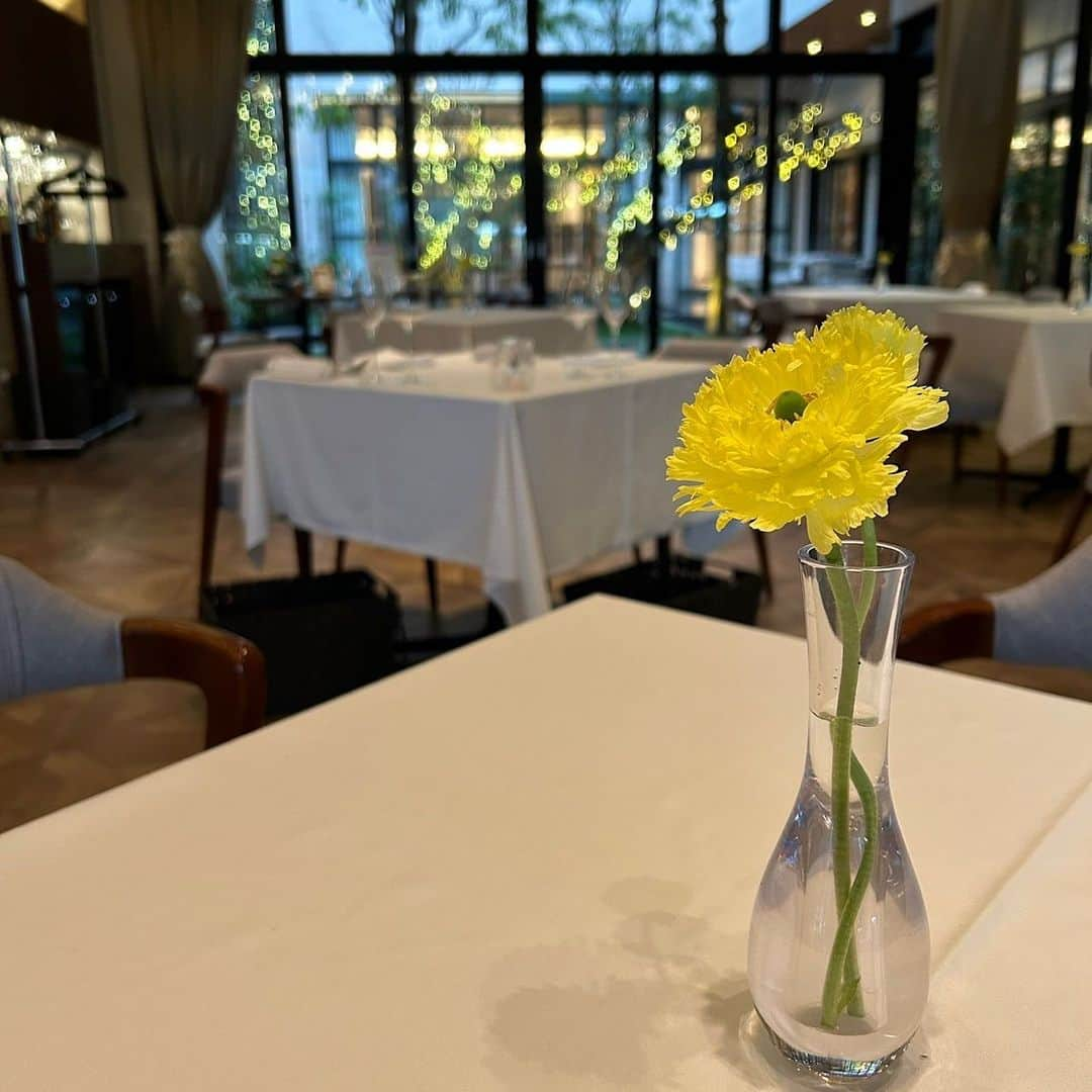 LAZOR_GARDEN_DININGのインスタグラム：「今週の卓上花💐は ⁡ ラナンキュラス ⁡ 素敵なお花とディナーは いかがですか ⁡ 【レストラン営業時間】 ◎Dinner 17:00~22:00(Food LO19:30　Drink LO21:30) ※定休日/ ハイライトの営業日案内をご覧ください。 ⁡ 【ご予約方法】 プロフィール欄  ▶︎「席を予約する」ボタンから！！ ⁡ 電話予約も承っております ▶ 050-3188-5679 (水)〜(日)16:00〜19:30 ⁡ #lazorgardennagoya#ラソールガーデン名古屋#lazorgardendining#ラソールガーデンダイニング#名古屋グルメ#名古屋ディナー#名駅ディナー#名古屋フレンチ#アニバーサリー#アニバーサリーディナー#プロポーズ」