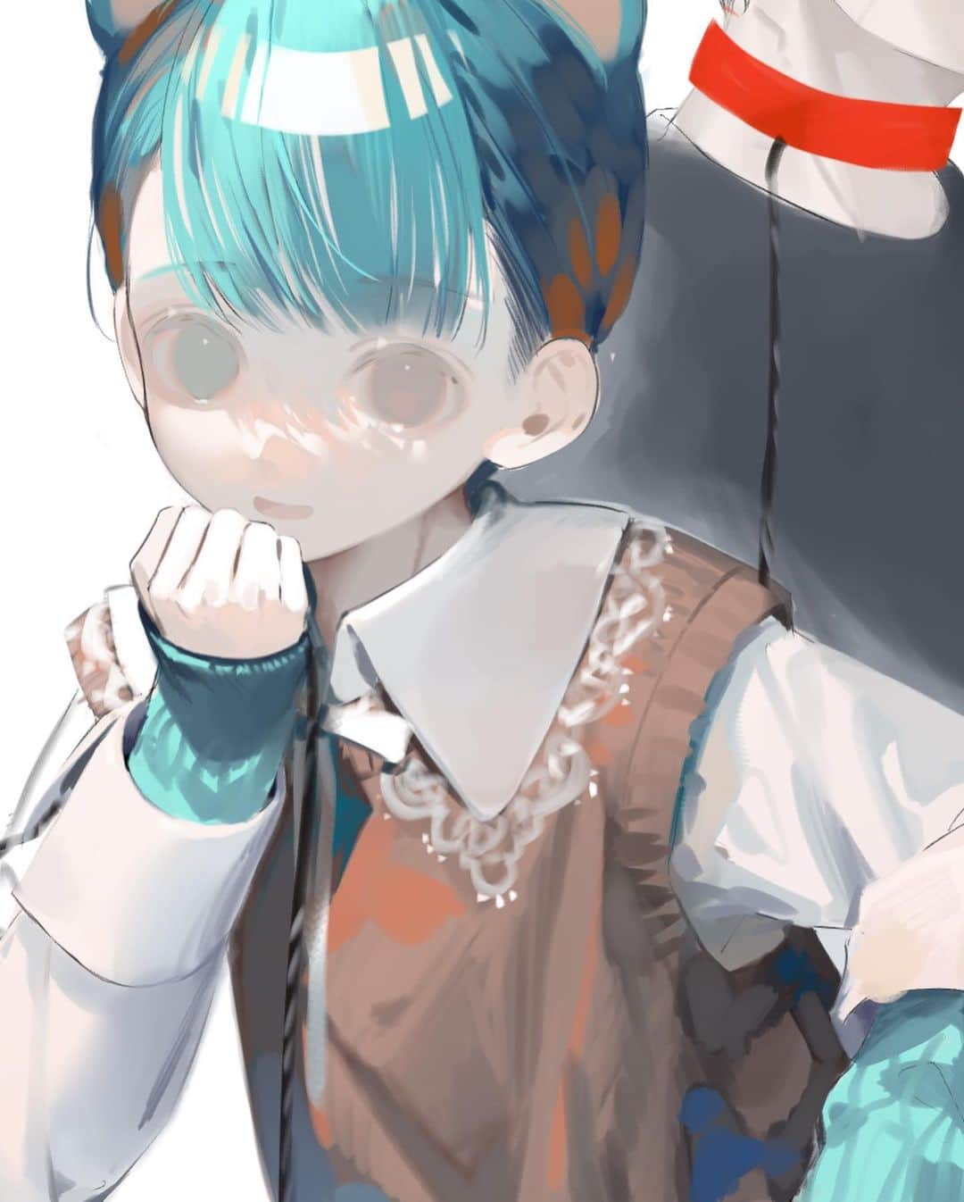 水視ずみのインスタグラム：「🐻🐶 #illustration #drawing #originalcharacter #illustrator #イラストグラム #創作」