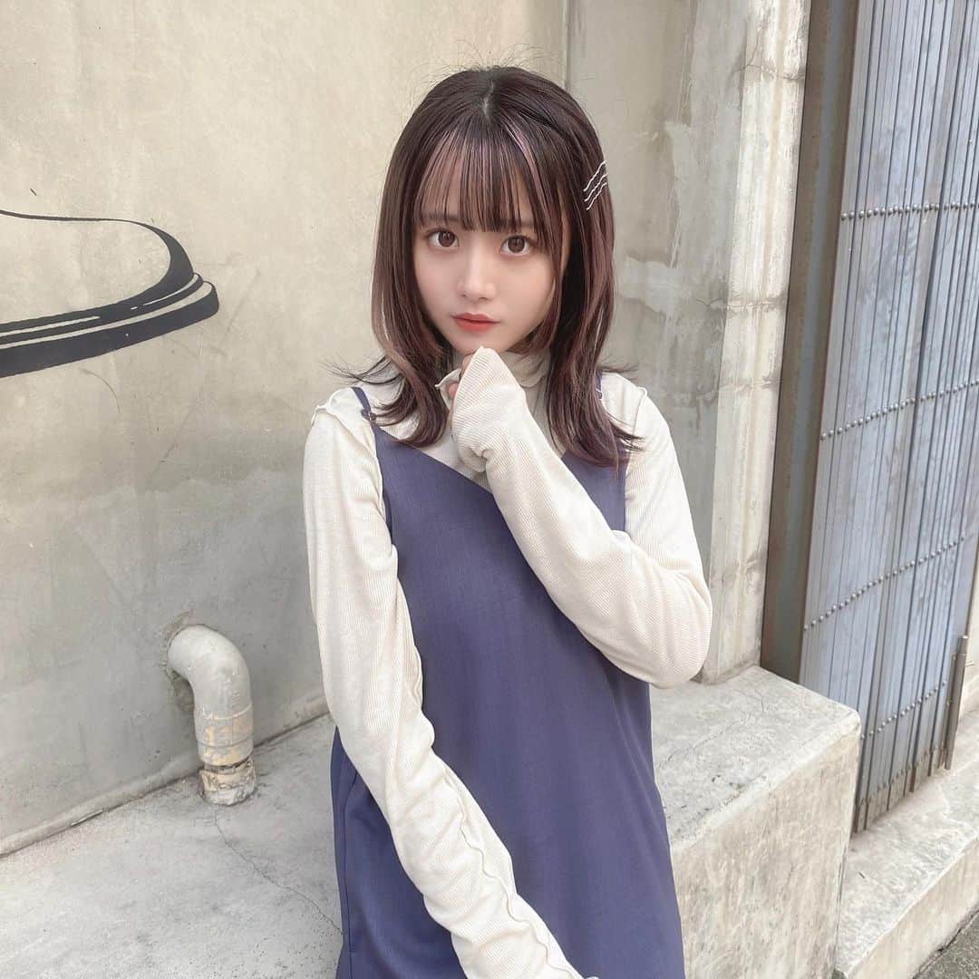 のインスタグラム：「髪伸びてきたな〜ロングまであとどのくらいかな☺︎ #春 #photo #アイドル #日常 #fashion #f4f」