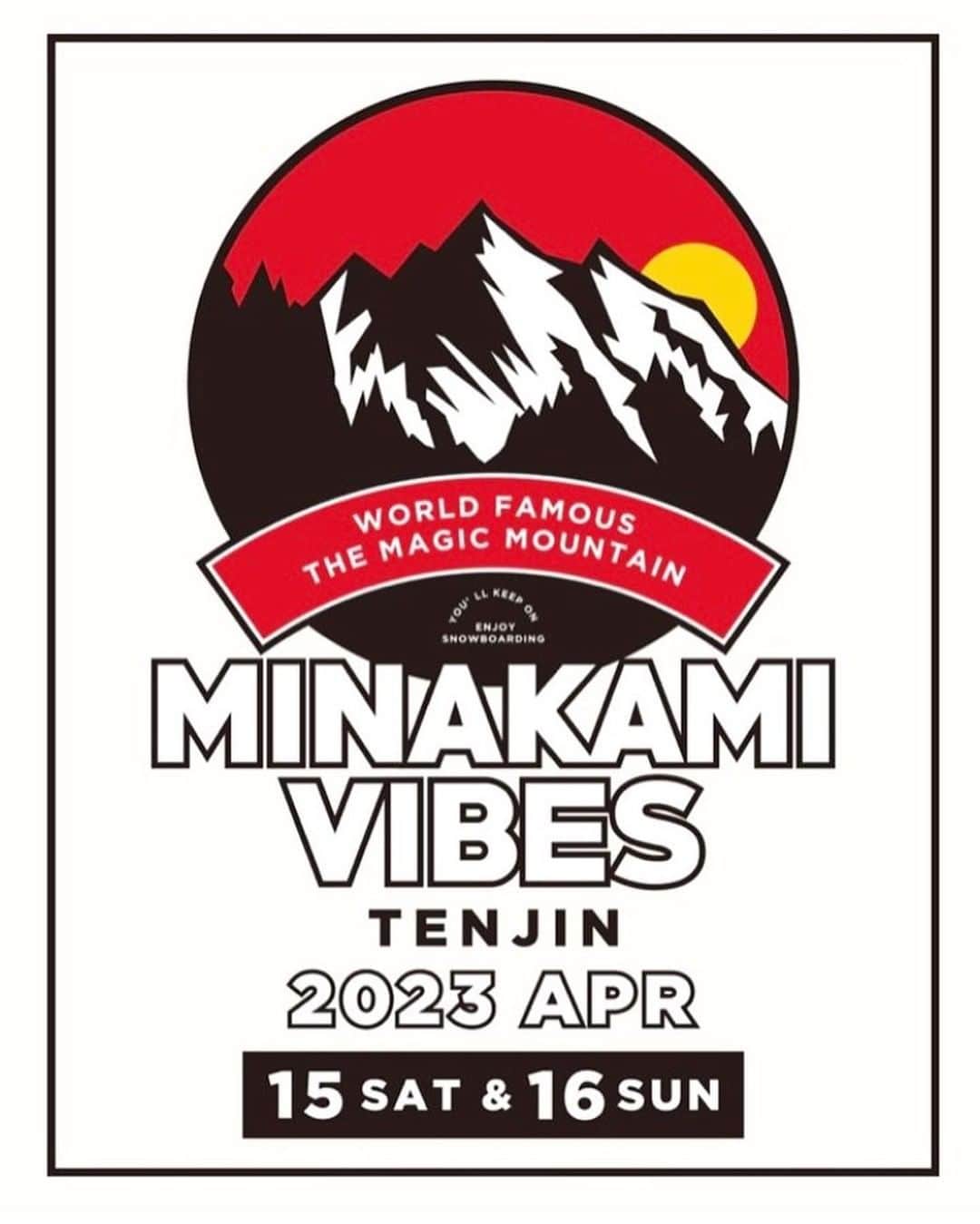 のインスタグラム：「春の祭典 ミナカミバイブス🌄 遂に谷川岳天神平スキー場にて、記念すべき第10回 @minakamivibes の開催が決定❗️ 谷川岳ローカル勝山尚徳を中心にミナカミディガーズによって作り出されるMADE IN MINAKAMIコースを是非みんなで楽しみましょう🌞  当日はDRAGONブースも出店いたします。2023-2024最新来季ゴーグルや、春山やサマータイムにピッタリのLUMALENSサングラスなどの展示を予定しております。  以下、 @minakamivibes より、公式アナウンスです👇🏻  春の祭典MINAKAMI VIBES 2023 谷川岳天神平スキー場にて開催決定！　  遂に開催10回目を迎えるMINAKAMI VIBES 特別仕様でお待ちしております  【日時】2023年4月15日〜16日 【開催場所】谷川岳天神平スキー場 【受付】8:30〜 【受付場所】平リフト横バイブスパークにて 【エントリー費】1日4000円　小学生まで無料 【リフトチケット】1日3500円 【パークオープン】9:30〜15:15 【試乗会】9:00〜14:30 【バイブスジャンケンポン】15:30〜  @tanigawadake_ropeway」