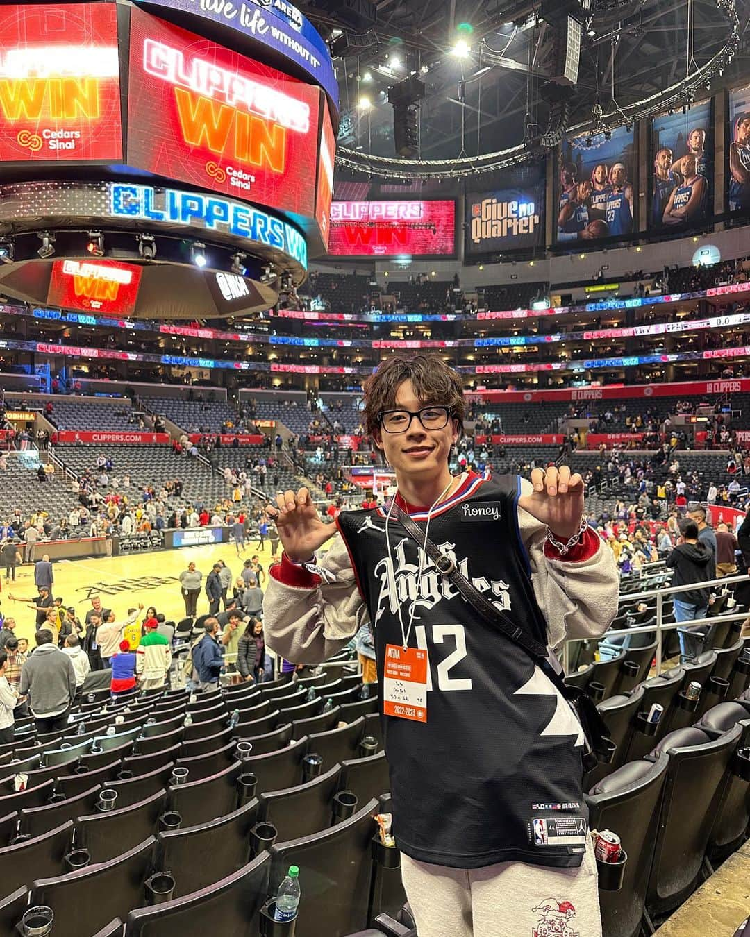 ゆうたのインスタグラム：「NBA🇺🇸🏀 また一つ夢が叶った日  @NBA #clipperNation」