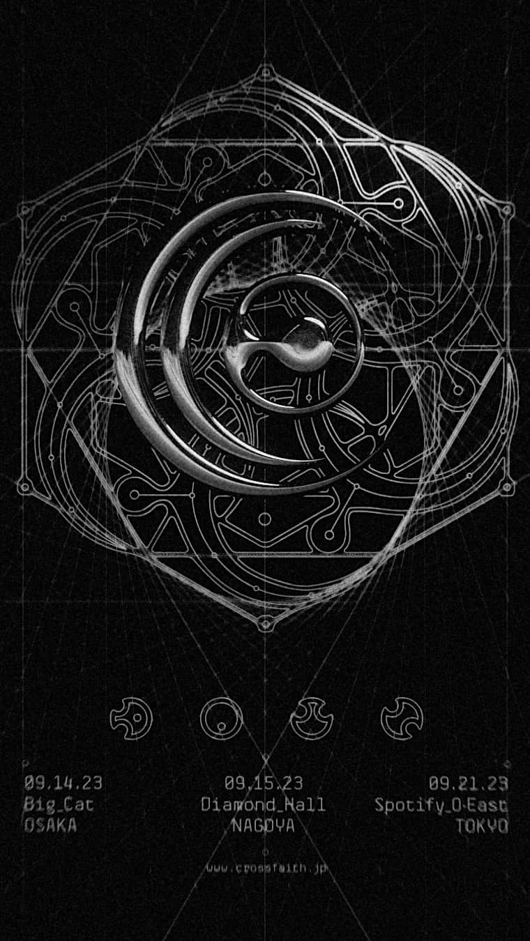 Terufumi Tamanoのインスタグラム：「Crossfaith Japan Tour 2023 - DAWN -   Design&Motion Graphics by @cmyka.type  Thank you for amazing works!!!」