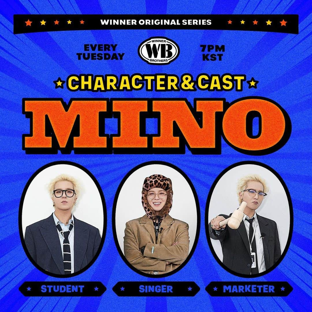 WINNERのインスタグラム：「[📺WINNER BROTHERS📺] CASTING BOARD <MINO>  #WINNER #위너 #MINO #송민호 #WINNER_BROTHERS #위너브라더스 #CASTINGBOARD #COMINGSOON #20230411_7PM #YG」