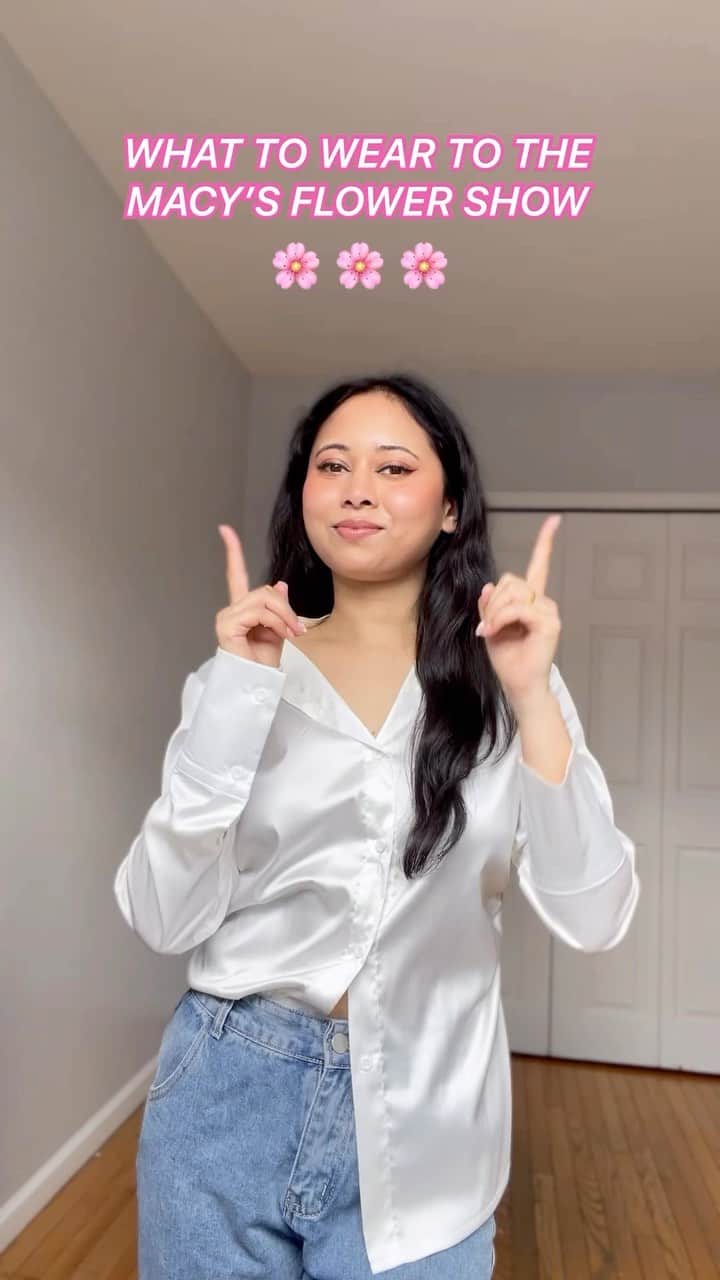 Macy'sのインスタグラム：「Help @trishaisthere choose an outfit for the #MacysFlowerShow. And don’t forget to visit the show at Macy’s Herald Square in NYC — last day to see all that’s blooming is 4/10. 🌸」