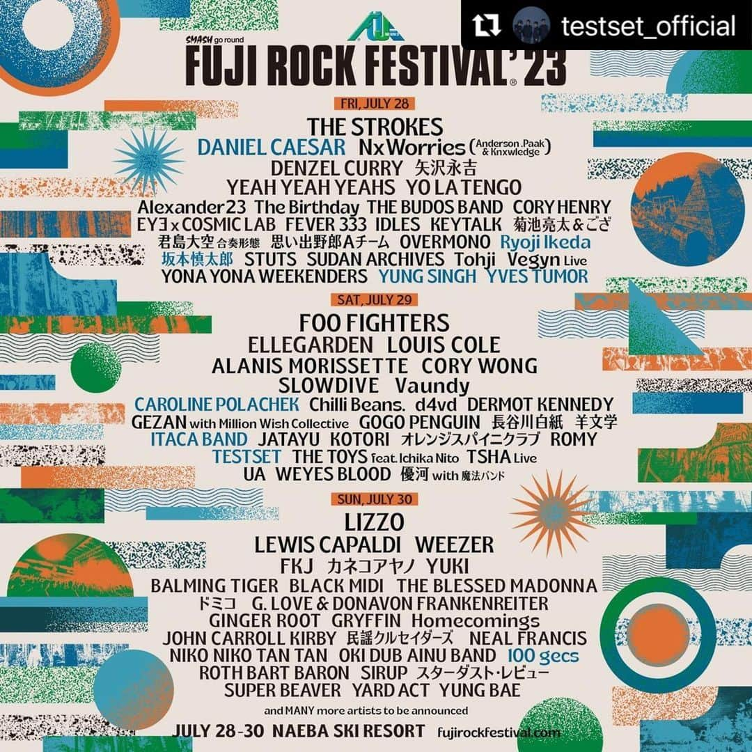 LEO今井さんのインスタグラム写真 - (LEO今井Instagram)「Testset will play #fujirock ’23 on Sat Jul 29th!」4月7日 21時15分 - leoimai.official