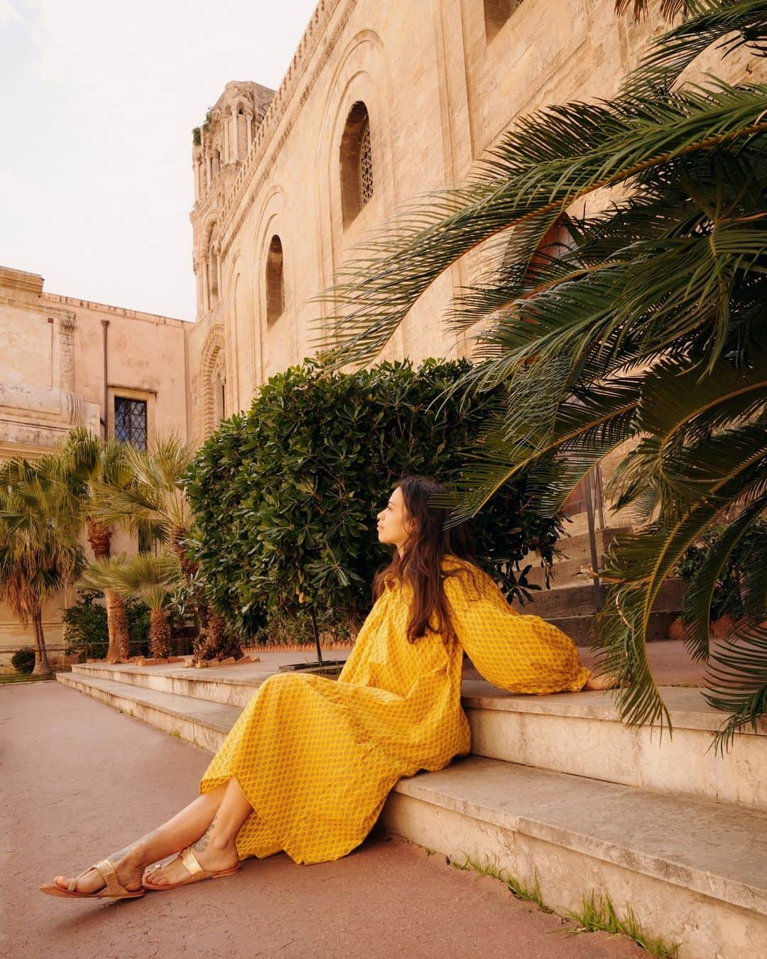 マッタさんのインスタグラム写真 - (マッタInstagram)「“We travel, some of us forever, to seek other states, other lives, other souls.”⁠ ~ anaïs nin⁠ ⁠ ...seen here the Phool Kushboo Dress in Gold, ⁠100% organic cotton⁠ 📷: @jasmina_martiradonna with @guadalupe_merlo_nahui⁠ •link in bio •⁠」4月7日 21時35分 - mattanewyork