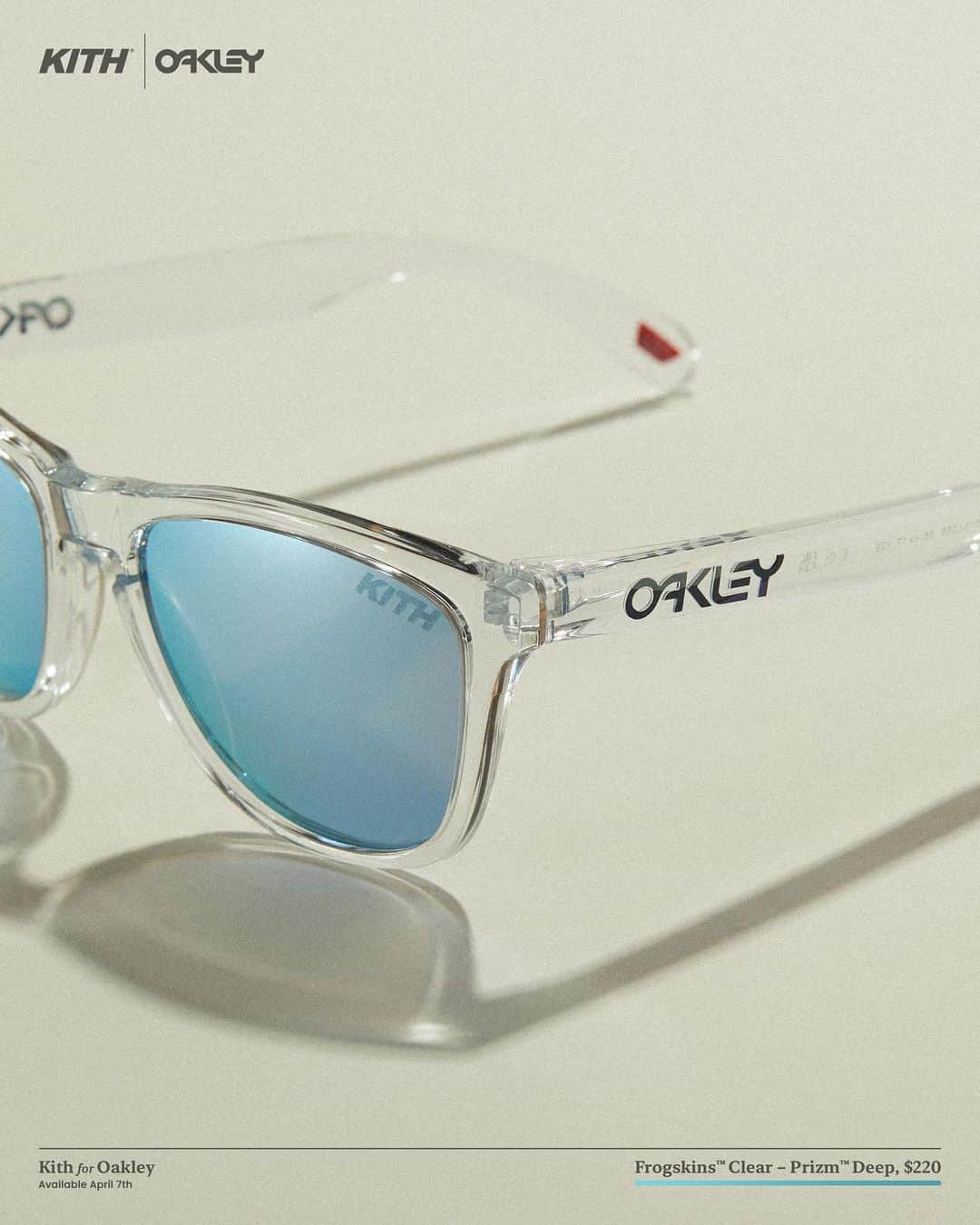 OAKLEYさんのインスタグラム写真 - (OAKLEYInstagram)「Kith for Oakley. As part of our PFG collection, we’ve created custom versions of the M2 Frame® XL & Frogskins™ sunglasses. Both styles feature laser-etched Kith branding on the lenses, which feature Oakley’s proprietary Prizm™ Lens Technology that enhances color and contrast so you can see more detail.  Releasing today alongside Kith for Columbia PFG at all Kith shops and Kith.com. Available now at Kith Paris and on EU.Kith.com.   Kith for Oakley は、Kith Tokyoでは後日発売いたします。 発売日が決まり次第、kithtokyo.comにてお知らせさせていただきます。」4月7日 21時58分 - oakley