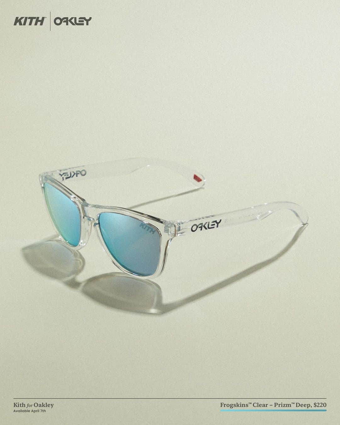 OAKLEYさんのインスタグラム写真 - (OAKLEYInstagram)「Kith for Oakley. As part of our PFG collection, we’ve created custom versions of the M2 Frame® XL & Frogskins™ sunglasses. Both styles feature laser-etched Kith branding on the lenses, which feature Oakley’s proprietary Prizm™ Lens Technology that enhances color and contrast so you can see more detail.  Releasing today alongside Kith for Columbia PFG at all Kith shops and Kith.com. Available now at Kith Paris and on EU.Kith.com.   Kith for Oakley は、Kith Tokyoでは後日発売いたします。 発売日が決まり次第、kithtokyo.comにてお知らせさせていただきます。」4月7日 21時58分 - oakley