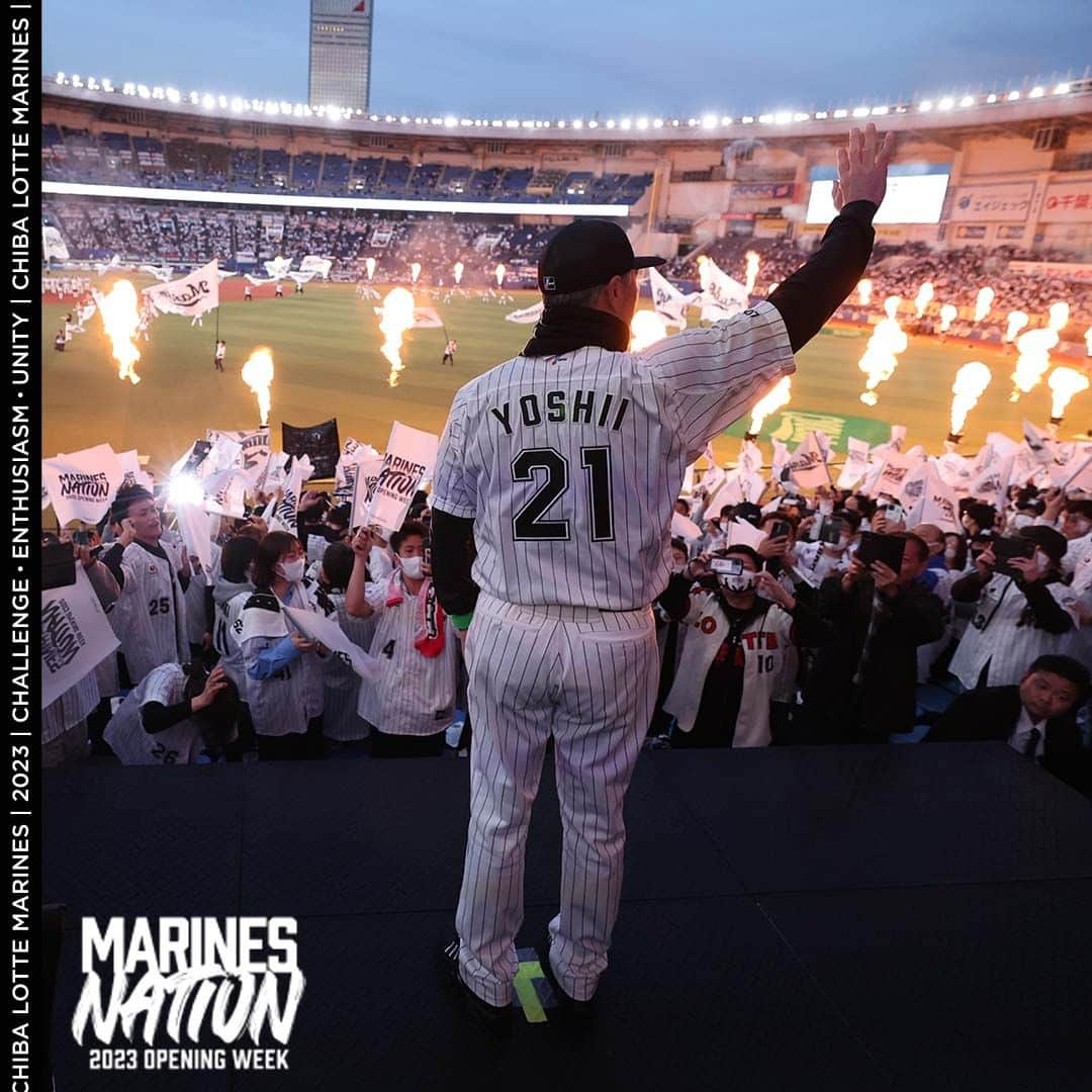 千葉ロッテマリーンズさんのインスタグラム写真 - (千葉ロッテマリーンズInstagram)「#MarinesPhotos 2023 OPENING WEEK MARINES NATION #chibalotte #MarinesNation」4月7日 22時06分 - chibalotte