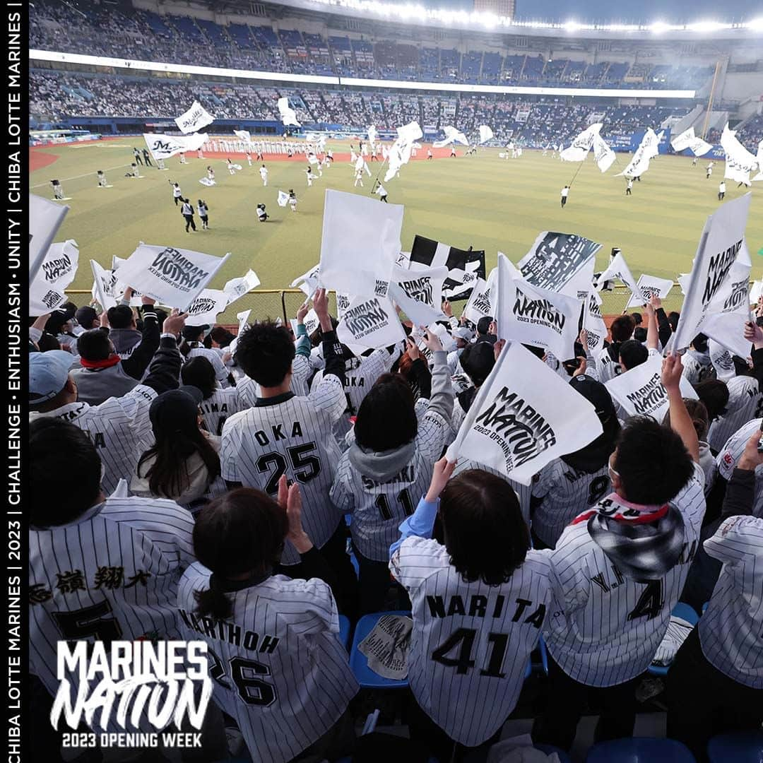 千葉ロッテマリーンズさんのインスタグラム写真 - (千葉ロッテマリーンズInstagram)「#MarinesPhotos 2023 OPENING WEEK MARINES NATION #chibalotte #MarinesNation」4月7日 22時06分 - chibalotte