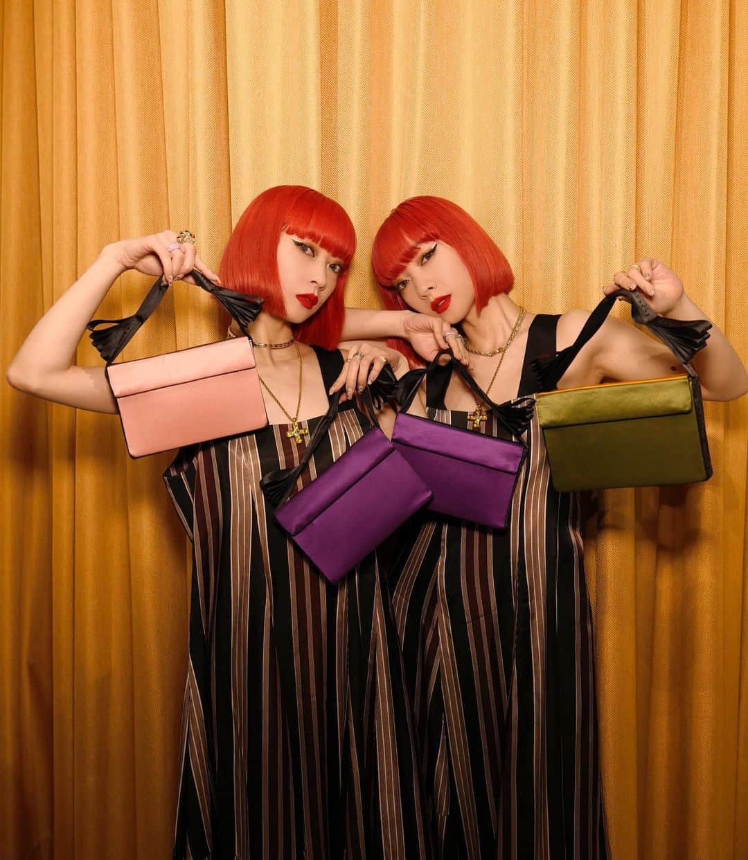 AMIさんのインスタグラム写真 - (AMIInstagram)「mila schön by chika kisada launch partyへ🎊✨ 着心地の良いテロっとロングワンピースは風になびく感じがとっても可愛い💕  @mbyc_official @chikakisada」4月7日 22時30分 - amixxamiaya