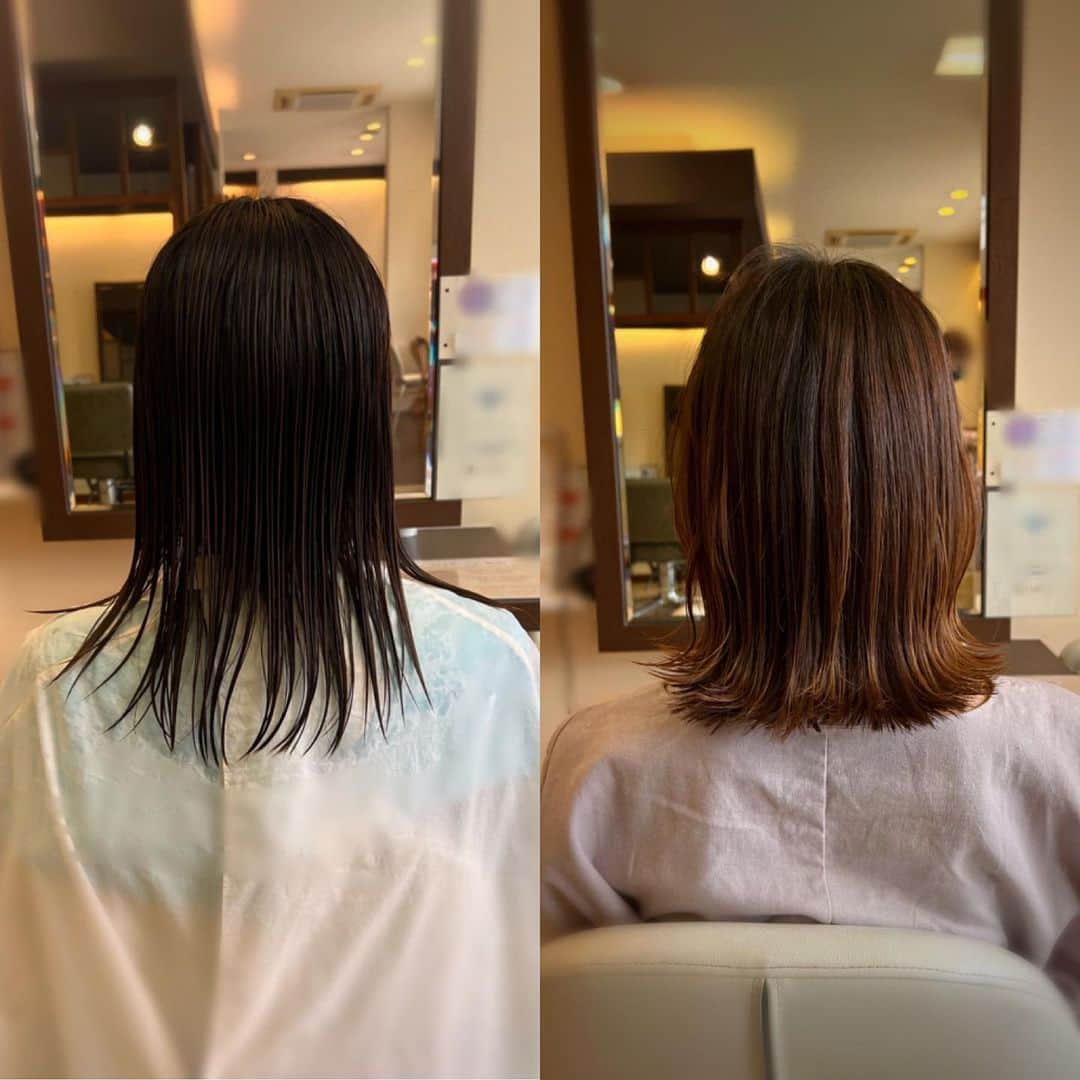 LABEAUのインスタグラム：「ナチュラルストレート☆☆  雨の日は髪がまとまりにくいですよね。 梅雨前にオススメなのが コスメリッチストレート☆  ナチュラルな仕上がりで 髪への負担も少ないです♪  お客様お一人お一人の なりたい髪へ 様々なご提案をさせて頂きますので お気軽にご相談してください☆  bird戸田公園店 アベ  ご予約は、トップページのURLより 各店ホットペッパーにアクセスできます。  #labeau #美容室 #カラー #東京」