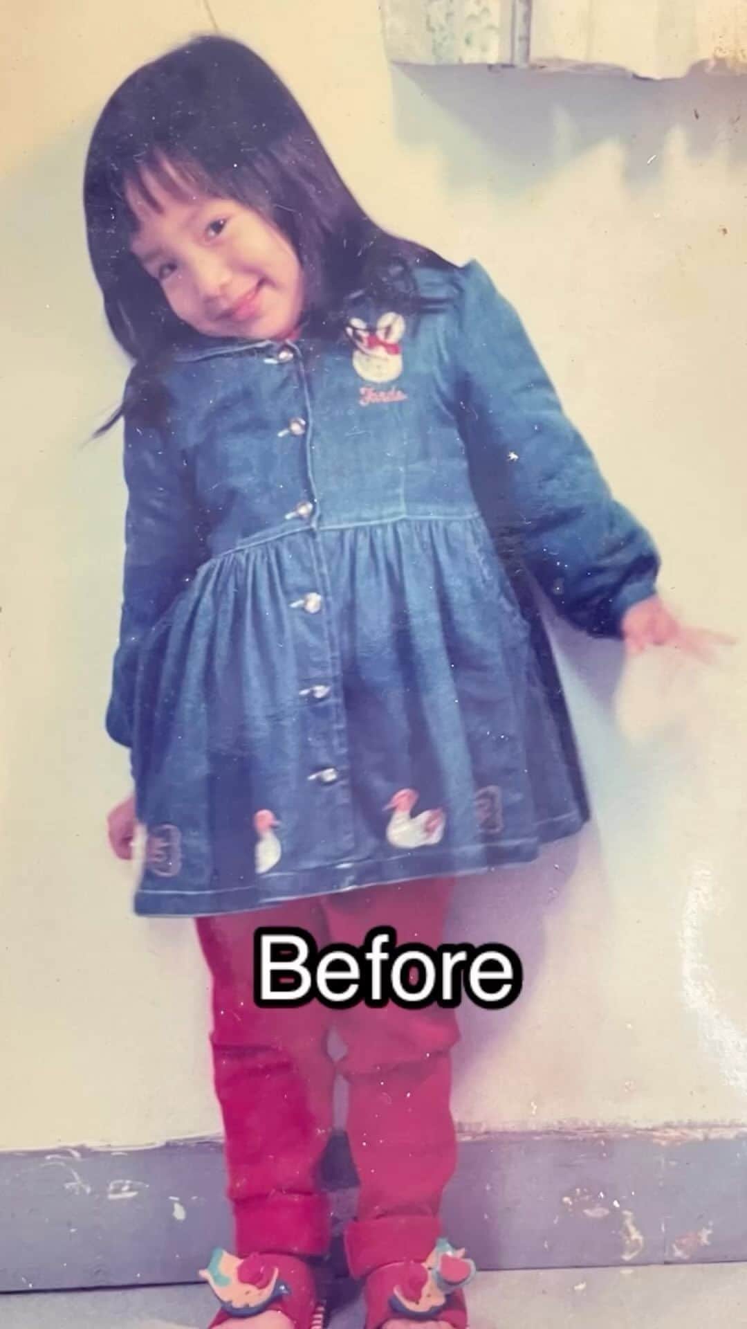 千尋のインスタグラム：「Before>After 🤣」