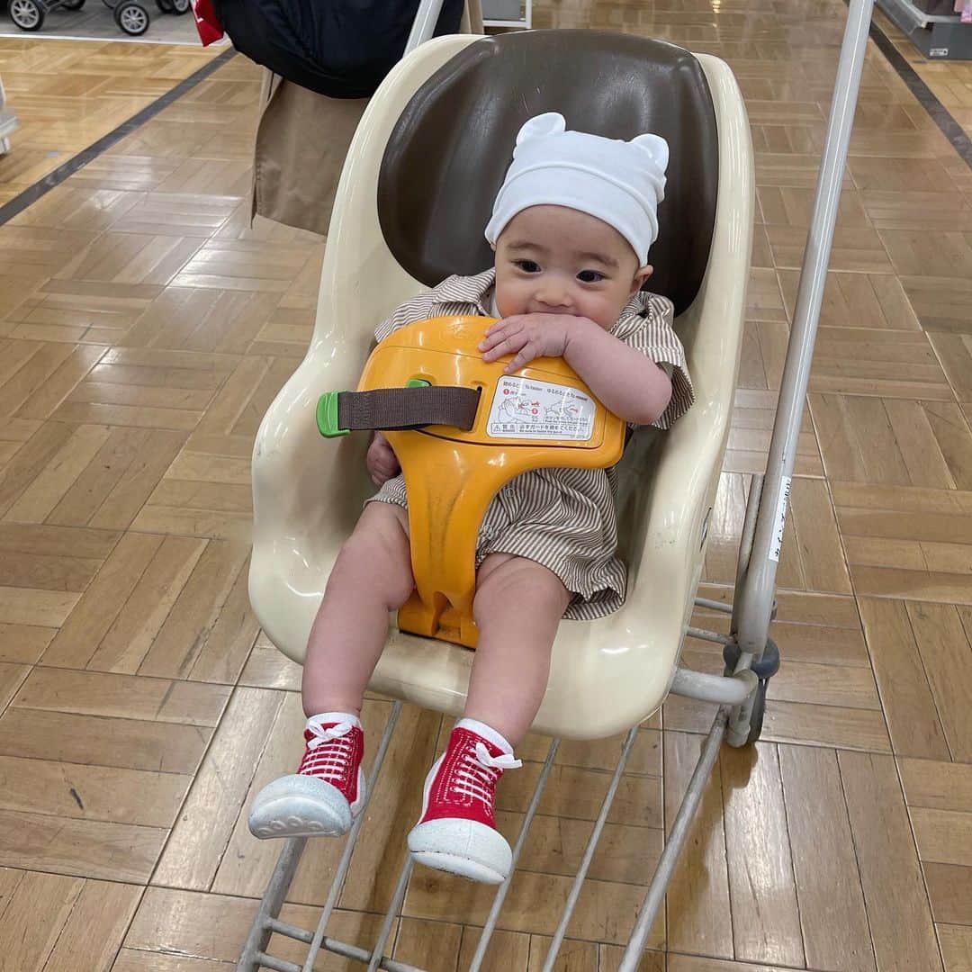神田咲凛さんのインスタグラム写真 - (神田咲凛Instagram)「娘氏5ヶ月の時のキロク📝  ①お昼寝時間の短縮化 　寝ても2.30分、エネルギーチャージ高速過ぎる  ②ベビーチェアデビュー 　お気に入りすぎてハイチェアの購入を決意👶🏻  ③離乳食デビュー 　ミルクは拒否るけど離乳食はなんでもこい！な娘氏、 　小さめちゃんなので多めにあげてと言われたので多めに🍚  ④お座りが安定してきた 　前までだるまさんみたいに不安定だったけど安定してきた  ⑤遊び場が庭に 　先輩たちをみてるのが刺激的で楽しいのか 　ずっとワクワクしてる＆帰りはぐっすり💤  ⑥寝返りが板についた 　気づいたらころころしてる、 　嬉しいけどヒヤヒヤすることが増えたので対策中！笑  ⑦おもちゃ族になった 　お気に入りのおもちゃをひたすら舐め回してる🧸  ⑧ベビーカートデビュー 　抱っこ紐多め人間なのでベビーカート大助かり  ⑨安定に虎くんとデート 　他にも年下男子や女子友ができて嬉しみ🫶　 　でも体格的には1番年下な娘氏🫰笑  ⑩よく喋る、とにかく喋る 　最近はさらにしゃべりに磨きをかけてる👶🏻  年下ベビのママ友に2.3ヶ月の頃どうだったー？って聞いてもらって 思い返そうとしても案外うろ覚えなことに気づいて今更記録📝笑  . . . . . . . . . . . . . . . . . . . . . #赤ちゃんのいる生活 #赤ちゃんのいる暮らし #赤ちゃんコーデ #赤ちゃん服#赤ちゃんがいる生活 #令和4年ベビー #生後6ヶ月女の子 #新米ママ#新米ママと繋がりたい#新米ママ#新米ママと繋がりたい #ワンオペ#ワンオペ育児 #ママライフ#女の子ママ#5ヶ月ベビー　#成長記録」4月7日 22時53分 - t12345vxq