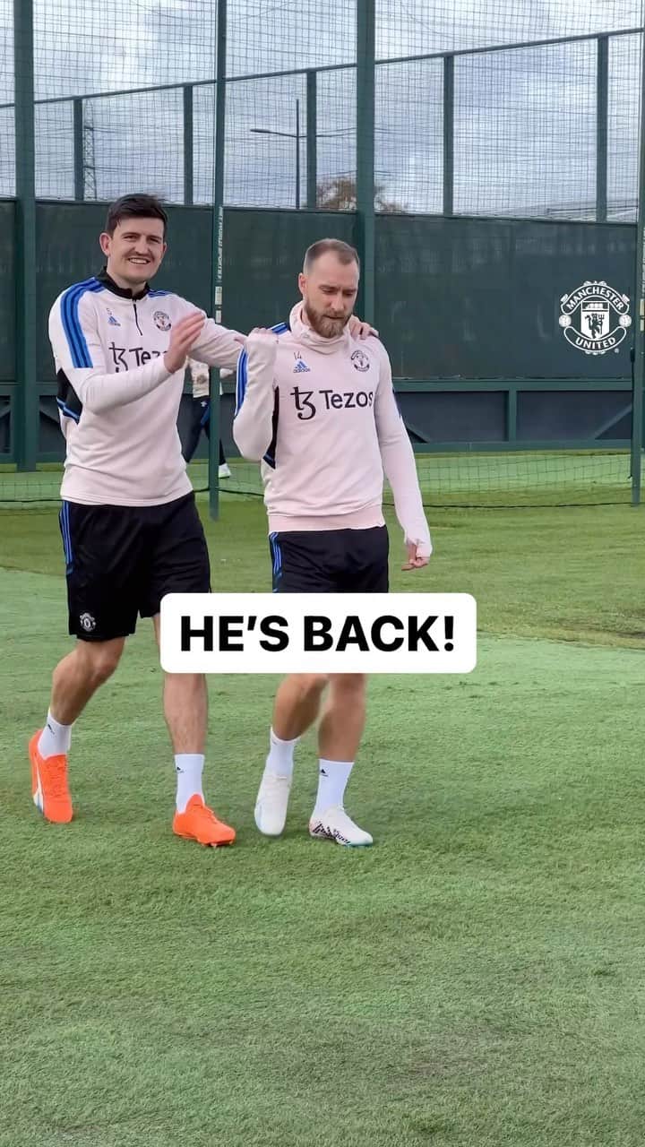 クリスティアン・エリクセンのインスタグラム：「Back stronger 💪  #MUFC #ManUtd #Eriksen #PremierLeague」