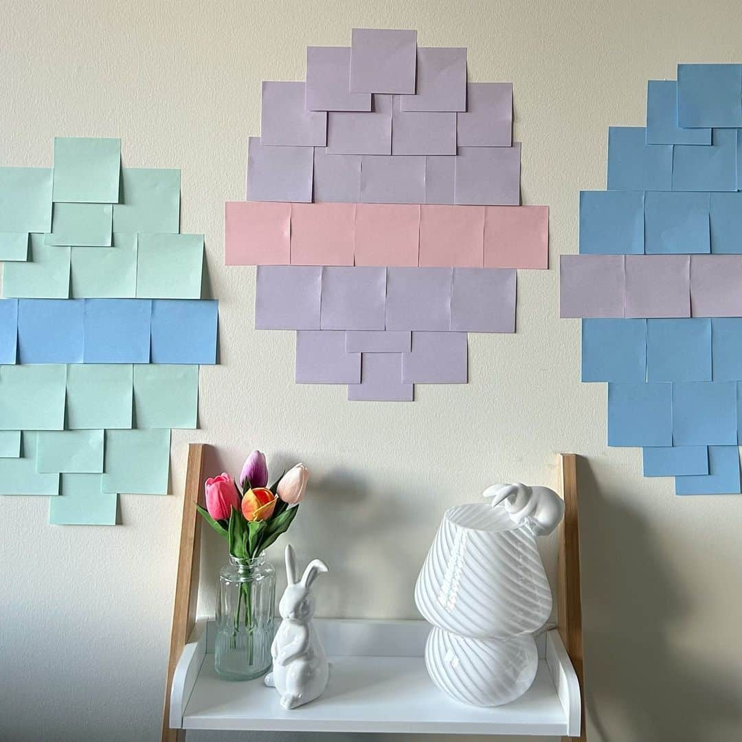 ポスト・イットさんのインスタグラム写真 - (ポスト・イットInstagram)「How are you getting in the spring spirit? 🌷 We'll go first: Post-it® Note eggs! 🐣 #postitnotes #wanderlustpastelscollection #postitnoteart #easter #springvibes」4月7日 23時00分 - postit