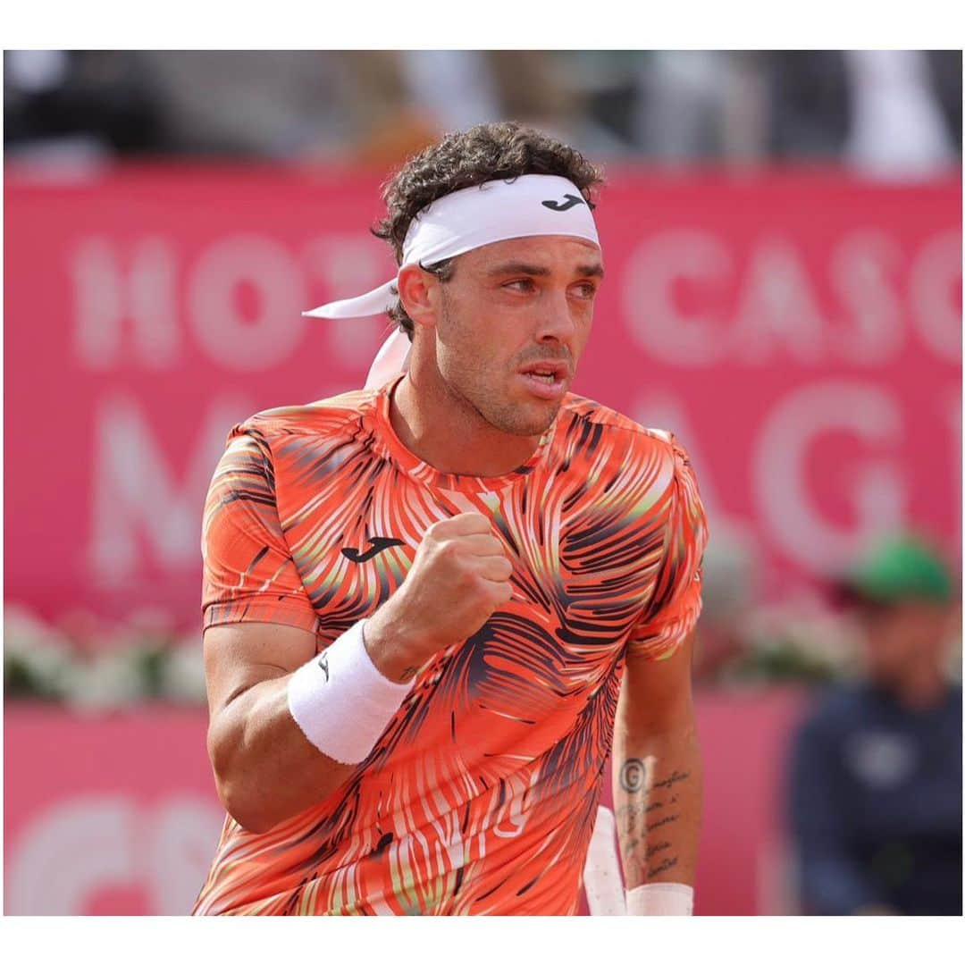 マルコ・チェッキナートのインスタグラム：「Into SEMIS @estorilopen  #tennis」