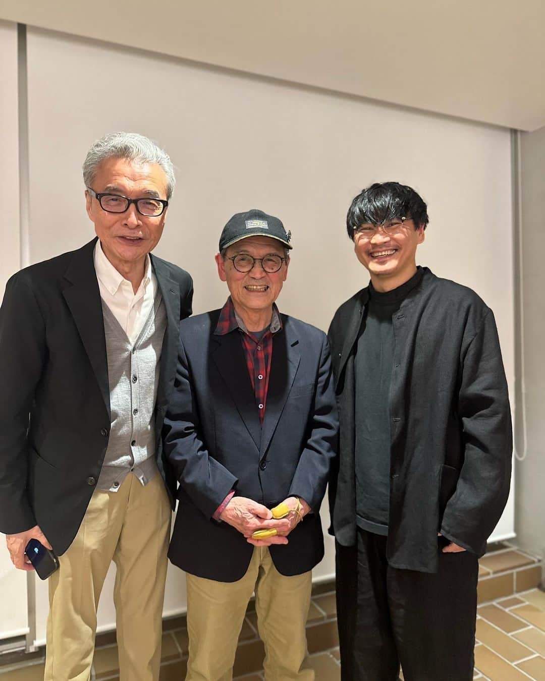 山口一郎のインスタグラム：「葛西薫さんと、親父と、僕。」