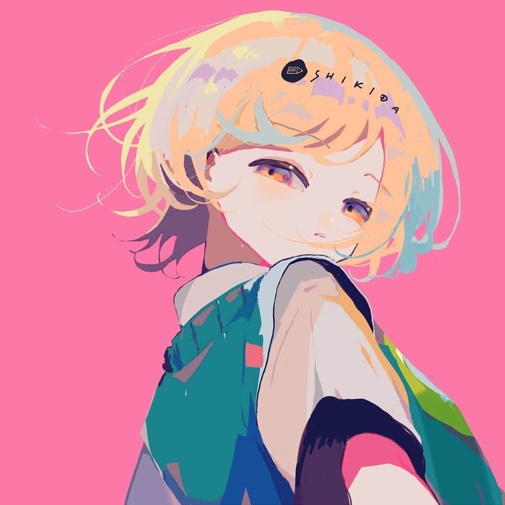 色田のインスタグラム：「春の風  #illustration #art #イラスト #イラストレーター #イラストレーション #いらすとぐらむ」