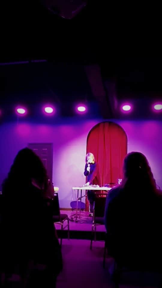 HARUHIのインスタグラム：「We stopped filling the theater with bits so our amazing musical guest @haruhi_ could fill it with her incredible music.   You can catch more improv and amazing guests on Family Group Chat Sundays at @iochicago at 9pm. We've only got a few shows left! Tix in our bio.」