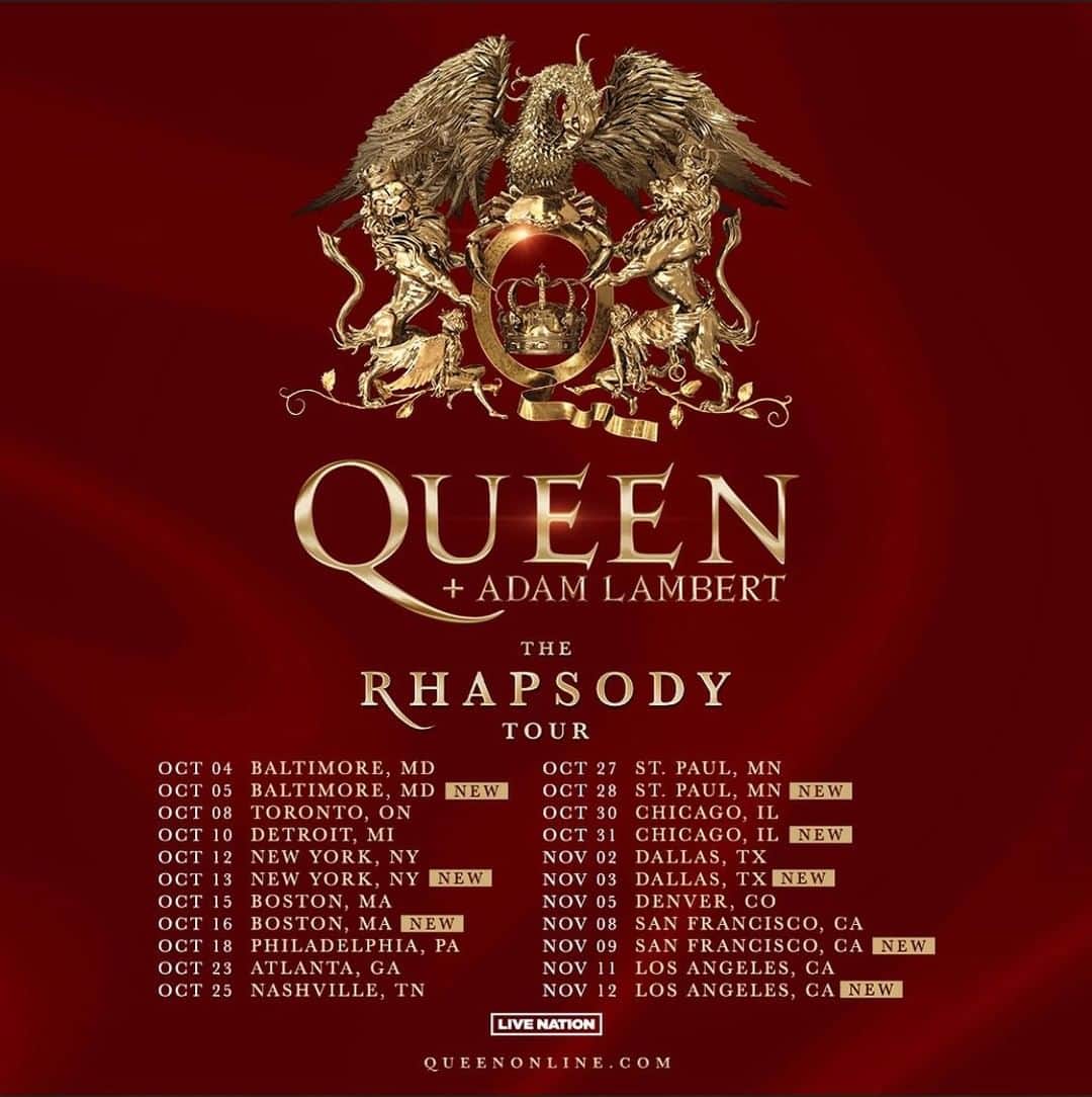 ブライアン・メイさんのインスタグラム写真 - (ブライアン・メイInstagram)「Hello dear folks.  I seem to have no time for posting these days ….BUT …. This is important.  Please read on !! Here is the blurb ! 🚨 NEW DATES ADDED! Tickets On Sale Now for the Eight NEW Queen + Adam Lambert - The Rhapsody Tour Shows, North America 🇺🇸  East Coast North America on sale now. All other shows follow at 10am local time. 🎫 Get yours here: https://www.livenation.com/artist/K8vZ9173oFf/queen-adam-lambert-events #rhapsodytour」4月8日 0時29分 - brianmayforreal