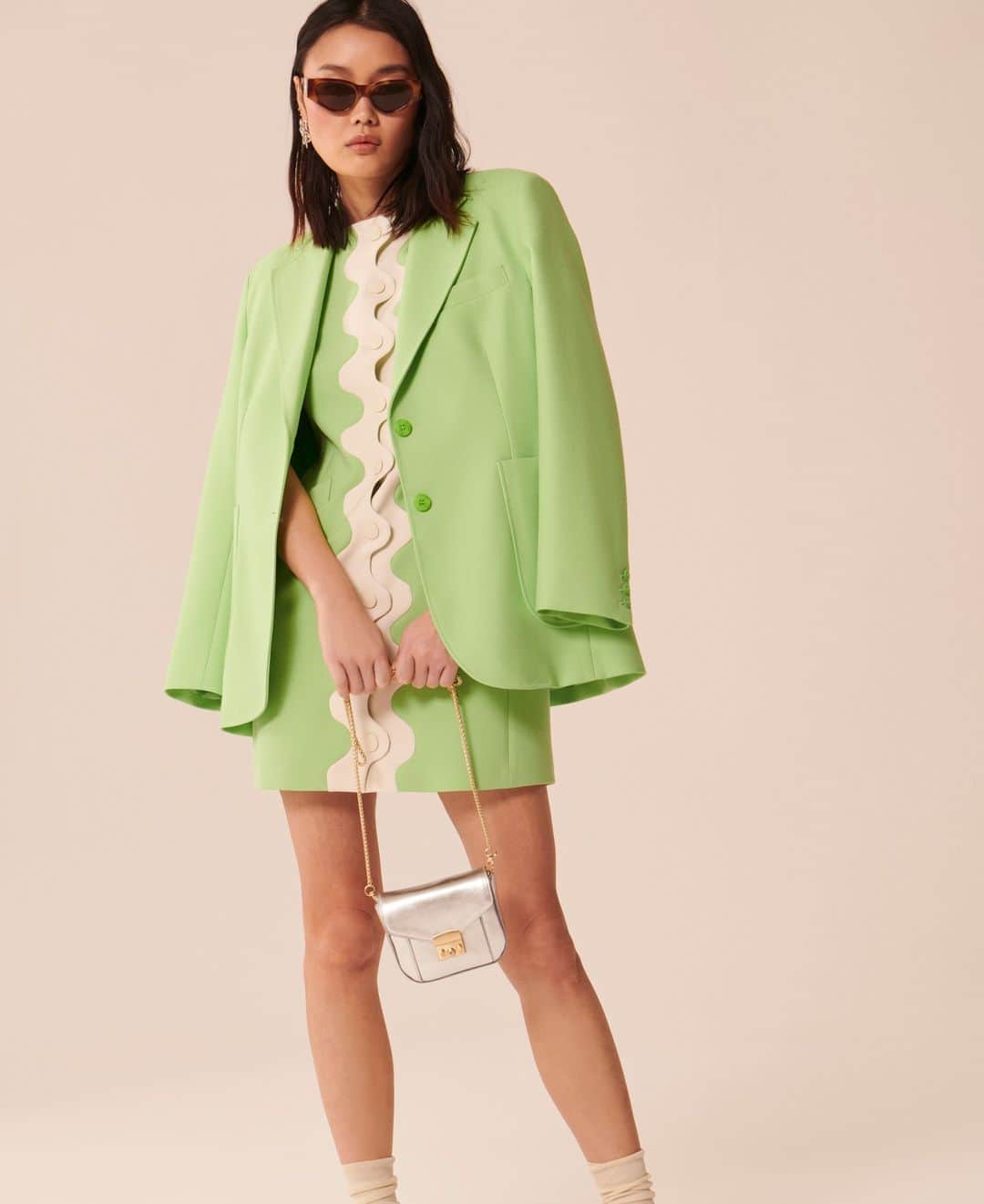 タラジャーモンのインスタグラム：「A heart to be taken on a Diabolo Menthe tune. 💚  #tarajarmon #fashion #PE23 #newin」
