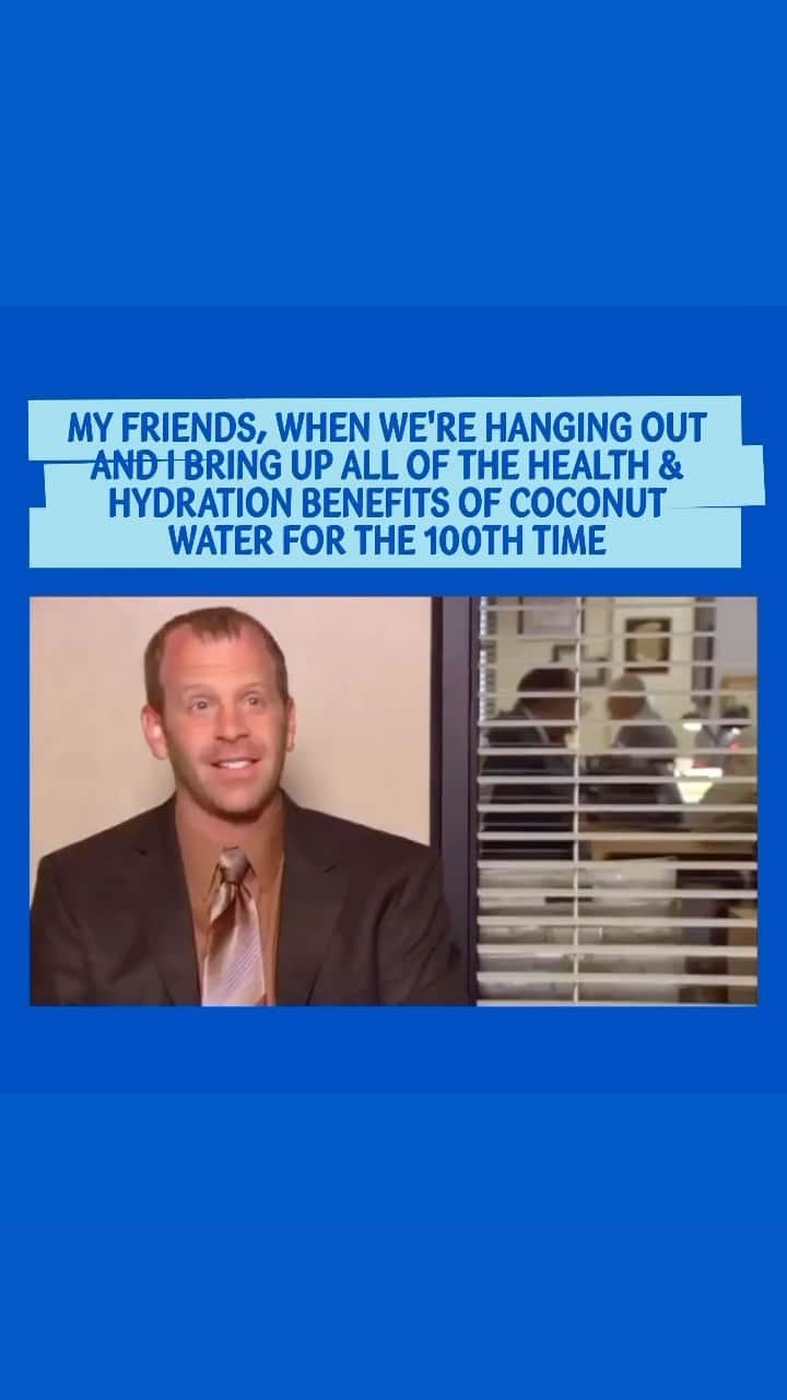Vita Coco Coconut Waterのインスタグラム：「Me, before speaking: They’re gonna tell me to shut up. Also me: But maybe if I tell them one more time they’ll actually listen to me...」