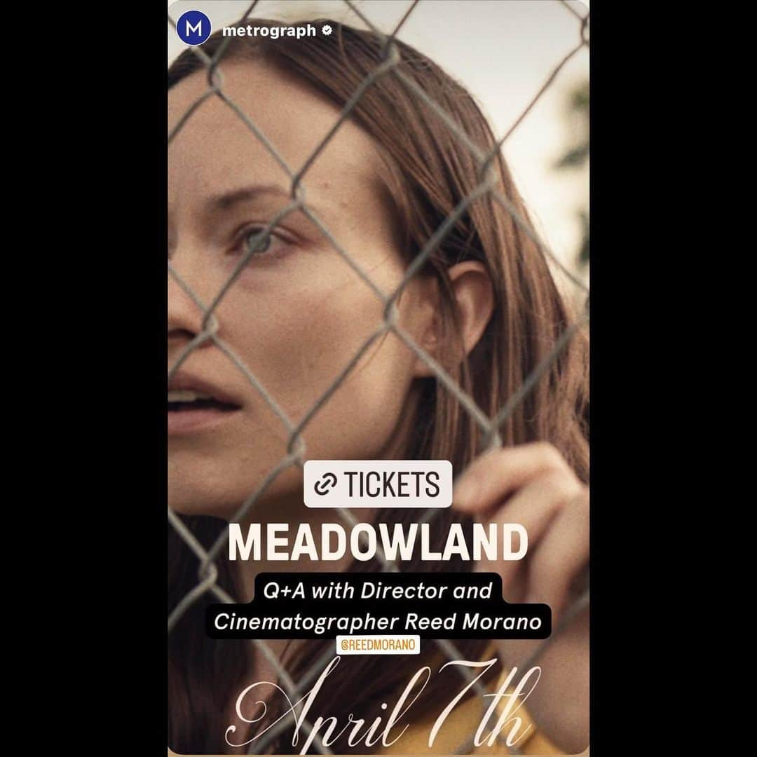 リード・モラノさんのインスタグラム写真 - (リード・モラノInstagram)「IN NYC TONIGHT - SEE MEADOWLAND • 6:30pm with a q&a w me & @benkutchins • TOMORROW night - see I THINK WE’RE ALONE NOW q&a w me & @brigneyhubbard 🥰 #filmcraftseries @metrograph tix in my bio or on @metrograph website @oliviawilde @ellefanning #lukewilson #peterdinklage」4月8日 2時59分 - reedmorano