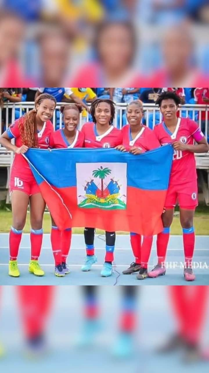 ワイクリフ・ジョンのインスタグラム：「Happy Friday!! Best wishes to the HAÏTI WOMEN NATIONAL SOCCER TEAM.  They’ve already qualified for the INTERNATIONAL WOMEN’S SOCCER WORLD CUP taking place July 2023 in NEW ZEALAND.   Good luck and congratulations to our Ladies Haïti ** LES GRENADIERE **  #haiti #soccer #football #worldcup」