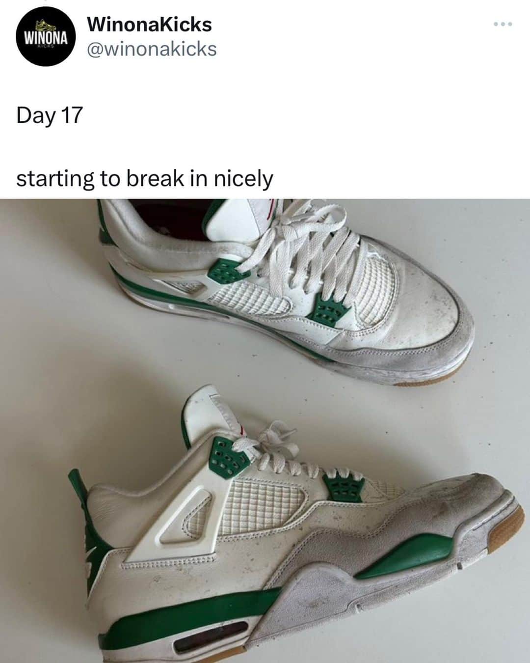 Nice Kicksさんのインスタグラム写真 - (Nice KicksInstagram)「30 days straight of wearing Nike SB X Air Jordan 4 👀 Days 11-20 (via @winonakicks )」4月8日 4時37分 - nicekicks