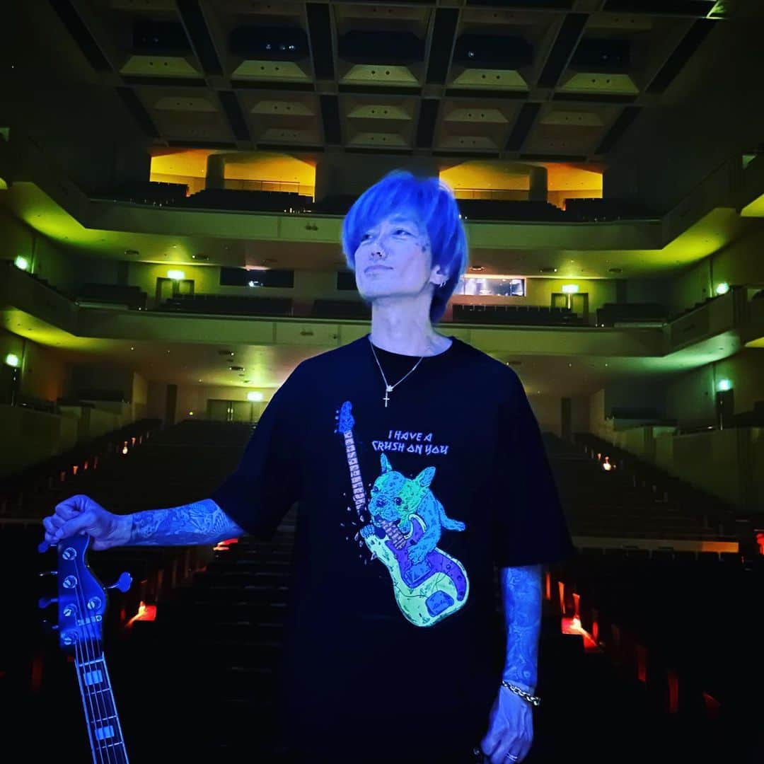 Ju-kenのインスタグラム：「Hirotton×Apollo Tshirt✨  ライトに反応してカワい💜  通販サイトはプロフィールのリンクから✨  #hirotton #apollo #コラボグッズ #justindavis #フレンチブルドッグのいる生活」