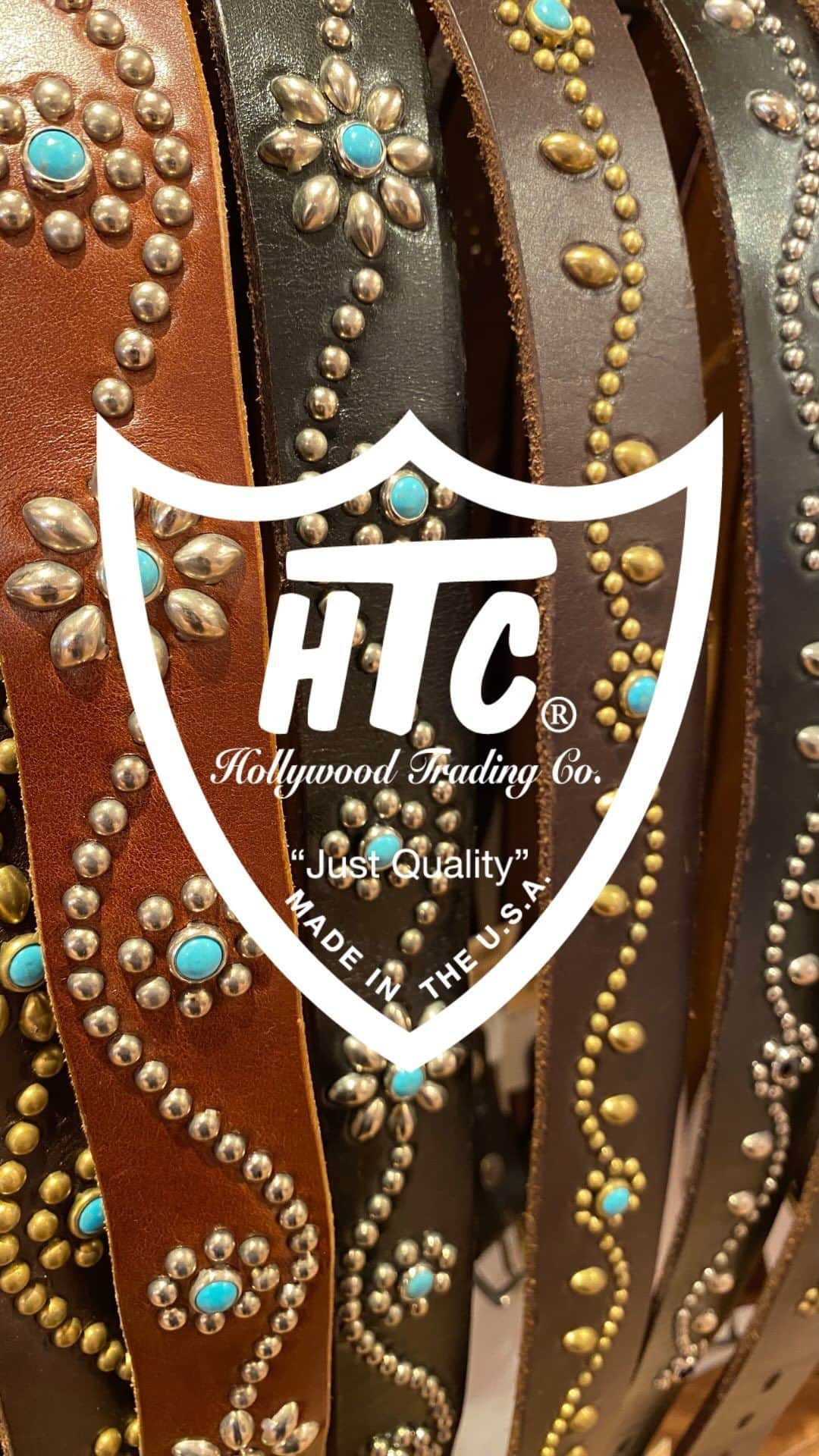 のインスタグラム：「先日のインスタライブでご紹介した、新作のHTC BELT。 1.25inchはDICKIESにも対応可能。 是非お店でお試しくださいね。  The HTC Belts we introduced on instalive before.  @standardcalifornia_os  @standardcalifornia_movie   #standardcalifornia #スタンダードカリフォルニア #htc #hollywoodtradingcompany #leatherbelt #leather  #belt #レザーベルト #レザー #ベルト #studs #スタッズ #internationalshipping #overseashipping #worldshopping #worldshoppingjp」
