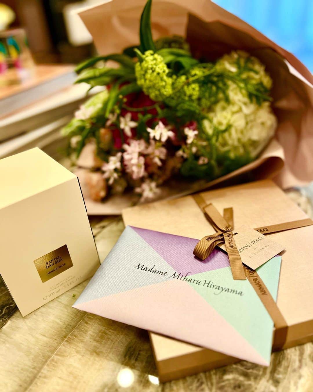 平山美春のインスタグラム：「Thank you❤️🙏 @armani.prive  @giorgioarmani   #armaniprive」