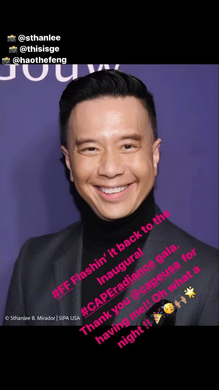 レジー・リーのインスタグラム：「#FF Flashin’ it back to @capeusa Inaugural #CAPEradiance Gala.  What a night celebrating the achievements of #AAPI women and non-binary in our industry!! Nothing less than inspiring!! Congratulations to all the brilliant artists!! So well-deserved!! Thank you @capeusa for a great evening and thank you for having me!!! #onwardandupward」