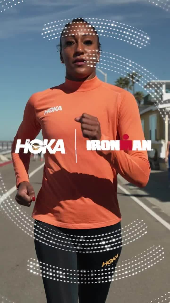 ホカオネオネのインスタグラム：「The triathlon community descended on Oceanside, California last weekend for a sunny and speedy 70.3 event. Check out these highlights from the course! 😎  HOKA is proud to be the official running shoe for the @ironmantri global series. 🤝👟  #FlyHumanFly #AnythingIsPossible #IRONMANtri #HOKA #triathlon」