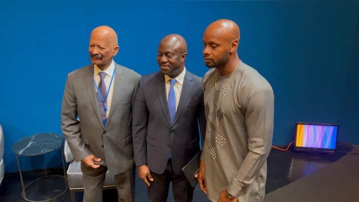 アサファ・パウエルのインスタグラム：「I had the pleasure of speaking at the UN’s “Making a difference beyond the Game “ in New York .  I also met his excellency ,Ambassador Fanday Turay , Permanent Representative of the Sierra Leone to the United Nations .」