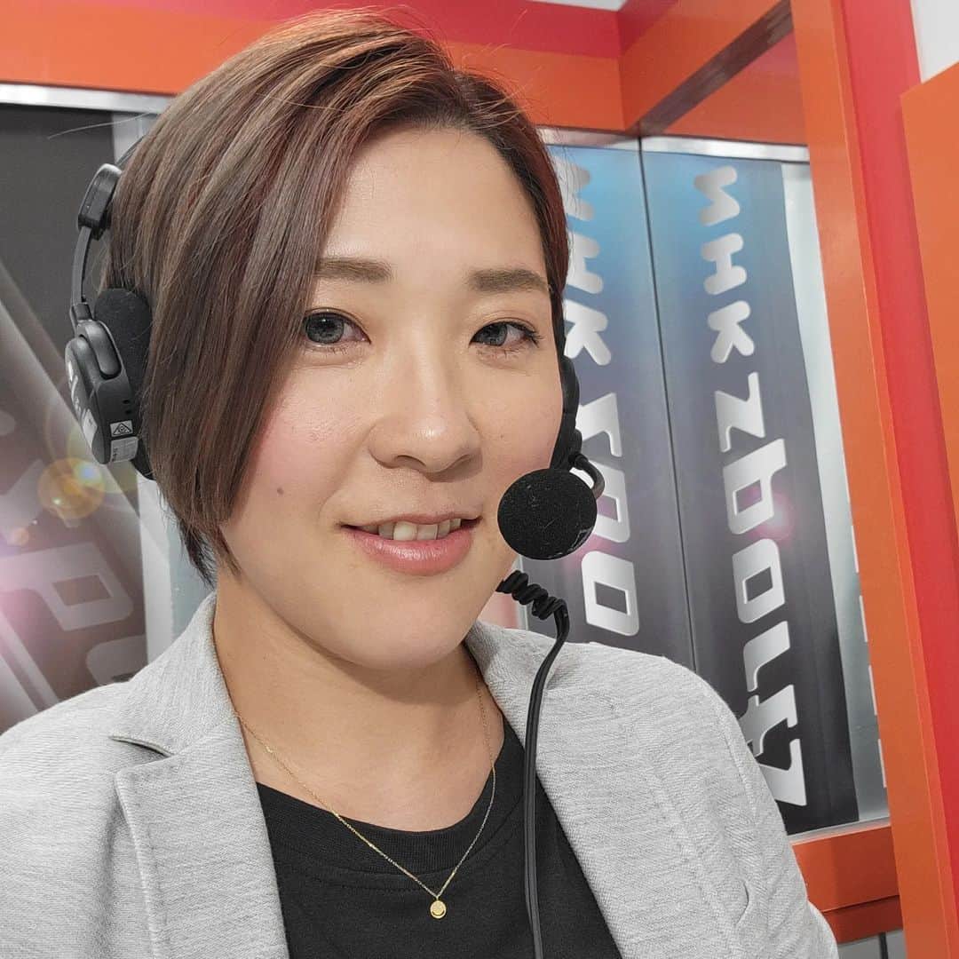 永里亜紗乃のインスタグラム：「#なでしこ #なでしこジャパン #強化試合 #解説」