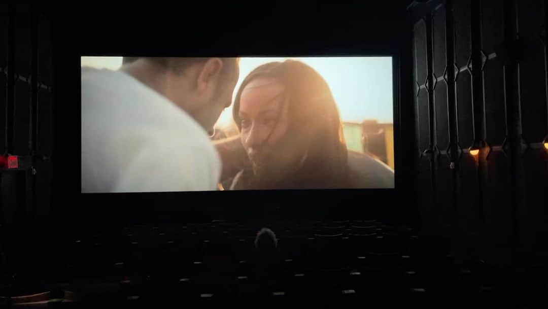 リード・モラノのインスタグラム：「This was during the tech check right before we opened the doors last night.  Tried to remember what level @msgavin69 and I used to set the sound at! 😆 and holy shit dude, you are the most phenomenal actress, Olivia.  Everyone should see what you do in this film.  The audience had their hearts in their throats the entire time until you finally ripped them all out.  Wow.  It’s funny how easily we forget the projects that matter most and shape who we are.  This cast and crew were the A Team. How i snagged them I’ll never understand.  How cathartic &  inspiring it was to revisit my old friend @meadowlandfilm & with the most amazing audience in such a grand theater.  So grateful @metrograph for reminding me of some of the most beautiful memories I have and the people I was so lucky to work with 🙏🏼🤍 Hope all your ears were ringing… #dmtisahellofadrug」