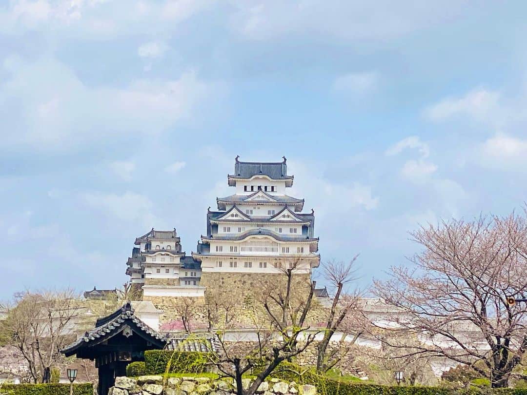 のインスタグラム：「✨姫路城🏯✨  いつか行ってみたい✨🥺✨ そう思っていた『姫路城』にやっと行けた🏯🌈✨  シラサギが羽を広げたような優美な姿から「白鷺城」の愛称で親しまれる姫路城。  とっても綺麗だった✨😌✨ 天守閣まで登って来ました😊✋ まさか姫路城まで行くと思わなかったので😱 この日の服装がなんと‼️ 膝上のワンピースという👗+👠=💃‪𐤔‪𐤔 階段がしんどかったです🤣🤣🤣  桜の頃だったので🌸*･ 人もかなり多めでした🌸  それでも行けたことが幸せ🍀 姫路城をこの目でしっかり見てこれたことが幸せ🌸🏯💕  生きてることに感謝😊🙏💕  ✨✨✨✨✨✨✨✨✨✨✨✨✨✨✨✨  ✨Himeji Castle🏯✨  I want to go there someday✨🥺✨ I finally went to "Himeji Castle" that I thought so 🏯🌈✨  Himeji Castle is affectionately known as "White Heron Castle" because of its graceful appearance, which looks like a white heron spreading its wings.  It was so beautiful✨😌✨ I climbed up to the castle tower 😊✋ I never thought I would go all the way to Himeji Castle😱 What is your outfit for today? ️ A dress above the knee👗 👠=💃𐤔𐤔 The stairs were tough🤣🤣🤣  It was around the time of cherry blossoms 🌸*･ There were quite a lot of people 🌸  I'm happy that I still went 🍀 I am happy that I was able to see Himeji Castle with my own eyes🌸🏯💕  Thank you for being alive😊🙏💕  ✨✨✨✨✨✨✨✨✨✨✨✨✨✨✨✨ @himejicastle_operations_office  @himejijoevent    #姫路城  #himejicastle  #桜スポット  #cherryblossom  #兵庫観光  #大阪観光  #osaka  #旅行好きな人と繋がりたい #美  #生きる意味 #sexy #セクシー系 #ジム女子 #美肌ケア #写真好きな人と繋がりたい #女優好きな人と繋がりたい #美意識人と繋がりたい #幸福 #happy #東京 #tokyo #日本 #japan  #美魔女モデル #actress #followforfollowback #ポートレート女子 #loveyou #仲間募集  #空が好きな人と繋がりたい」