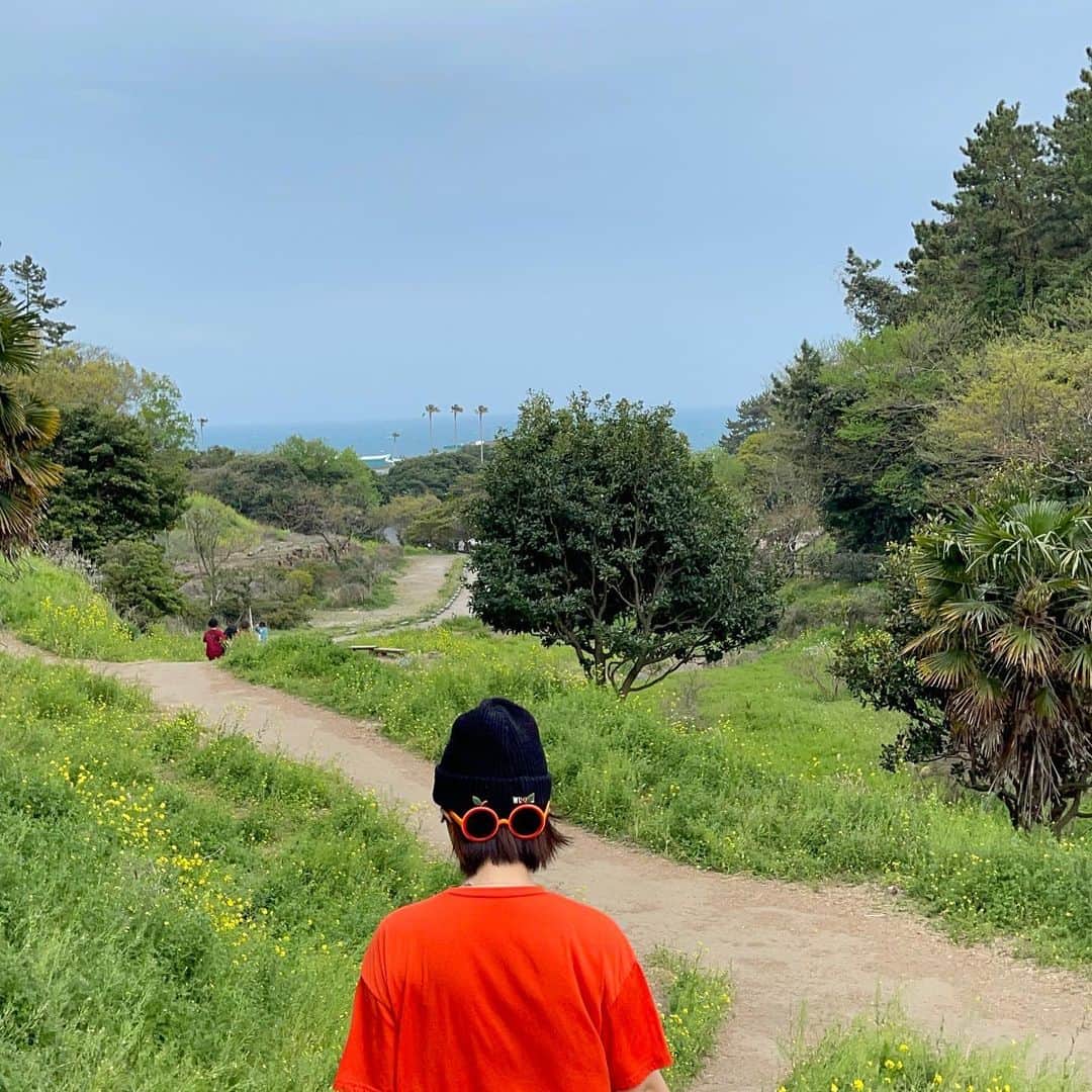 リュ・ジヘのインスタグラム：「제주도🧡🍊」