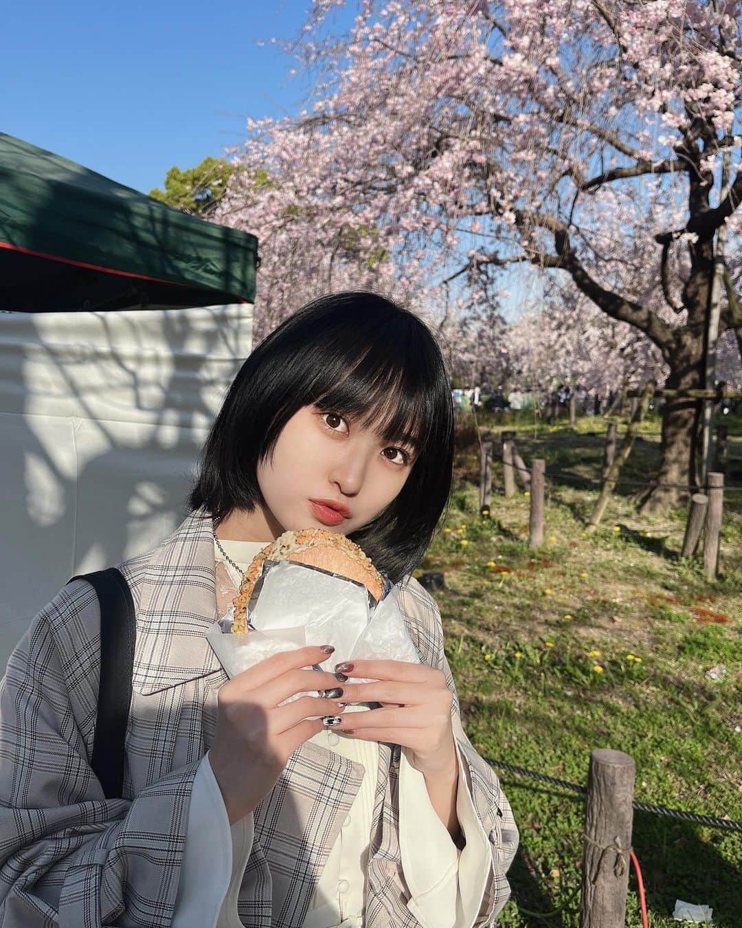 香田メイさんのインスタグラム写真 - (香田メイInstagram)「鶴舞公園のお花見🌸」4月8日 23時41分 - kodamei_55