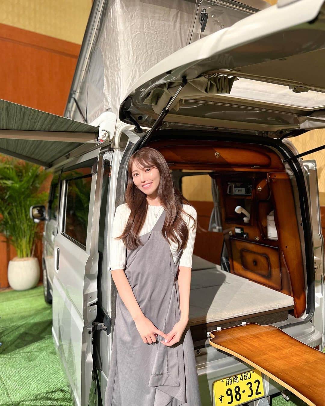 清水愛美さんのインスタグラム写真 - (清水愛美Instagram)「『走る別荘!車中泊の旅』記者発表に行ってきました🚗💕  ロバートの馬場さんが 車中泊をしながら色んな料理を作って 自由きままに旅をする番組🫶💕  実際に登壇されて 手慣れた手つきで料理をされていました🫶✨ アボカドとたらこのワカモレ〜🥑 実際にそのメニューを試食させていただいたのですが美味しかったなぁ💓💓  『走る別荘!車中泊の旅』 4/14(金)BS-TBSにてよる9時スタート🌸 TVerでも配信されますよ❣️ 他にも色々なメニューも出てくるので 楽しみです👏💓💓    #PR #車中泊の旅 #ロバート馬場ちゃんレシピ #ロバート馬場 #馬場裕之 #車中泊 #車中泊旅 #車中泊飯 #車中泊ごはん #キャンプ　#キャンプ飯 #キャンプ飯レシピ」4月8日 16時15分 - manami_s0902