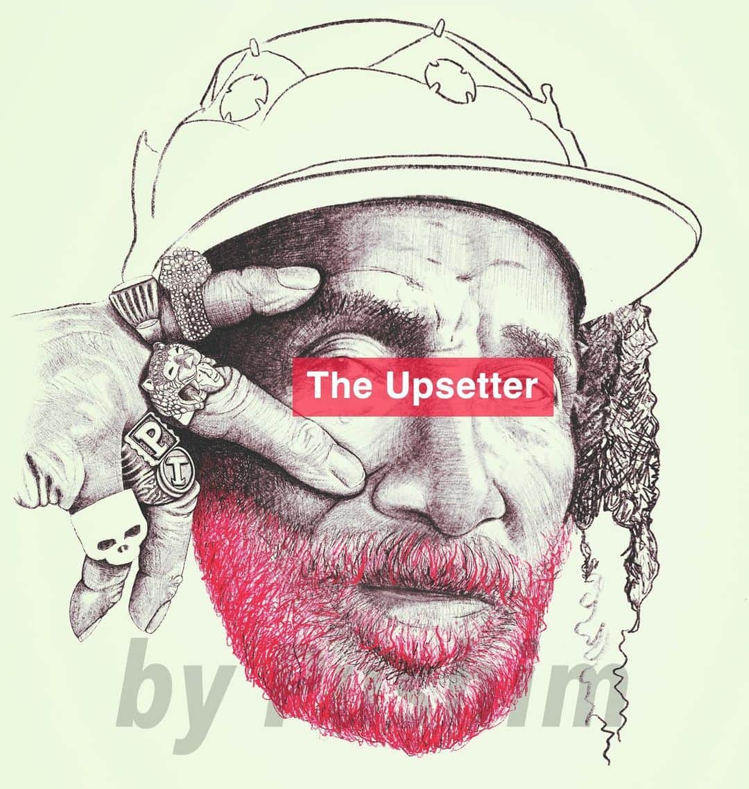 PUSHIMのインスタグラム：「.  “THE UPSETTER” @peetee_official   #mydrawing  #pushim」