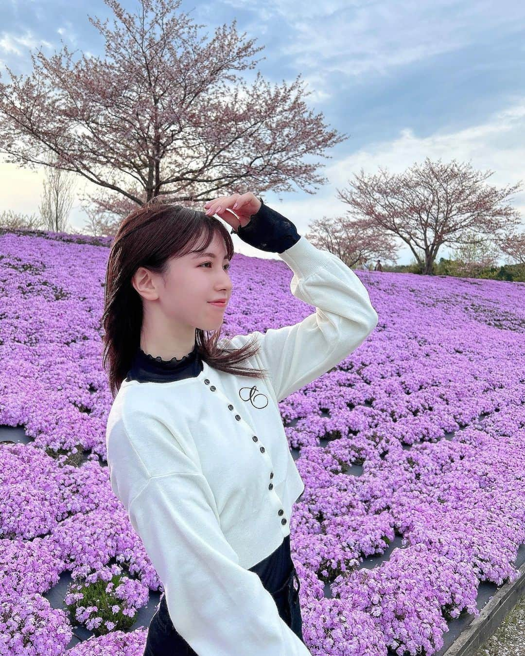 永野芹佳さんのインスタグラム写真 - (永野芹佳Instagram)「🌸♡  #桜 #芝桜」4月8日 18時56分 - iroziro_serika