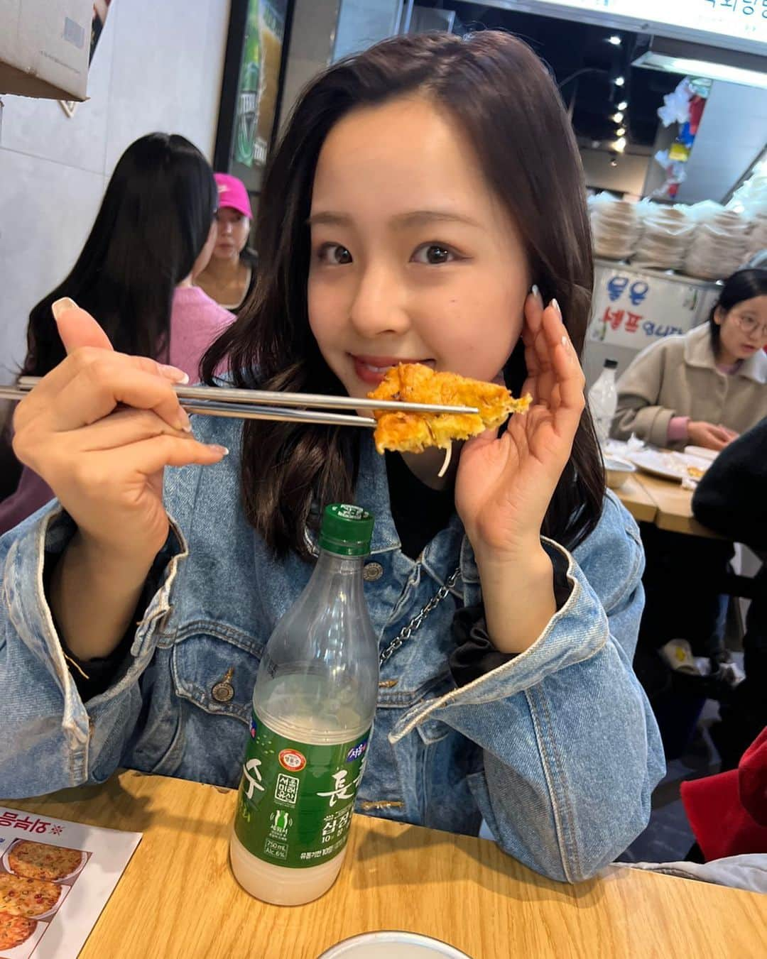 竹地ほのかさんのインスタグラム写真 - (竹地ほのかInstagram)「広蔵市場爆食いツアー❣️ #韓国旅行」4月8日 19時18分 - min00l8